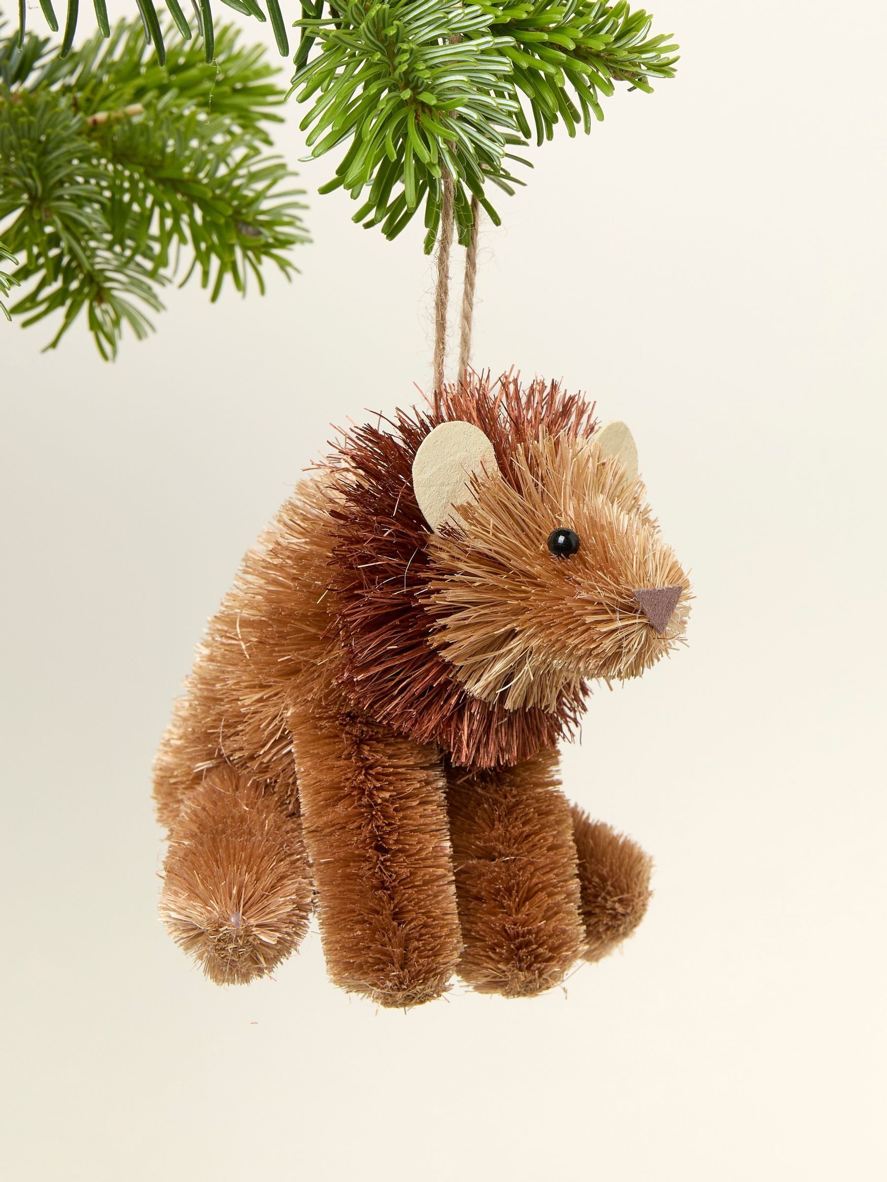 Yellow Lion Brush Christmas Decoration - Image 2 of 2