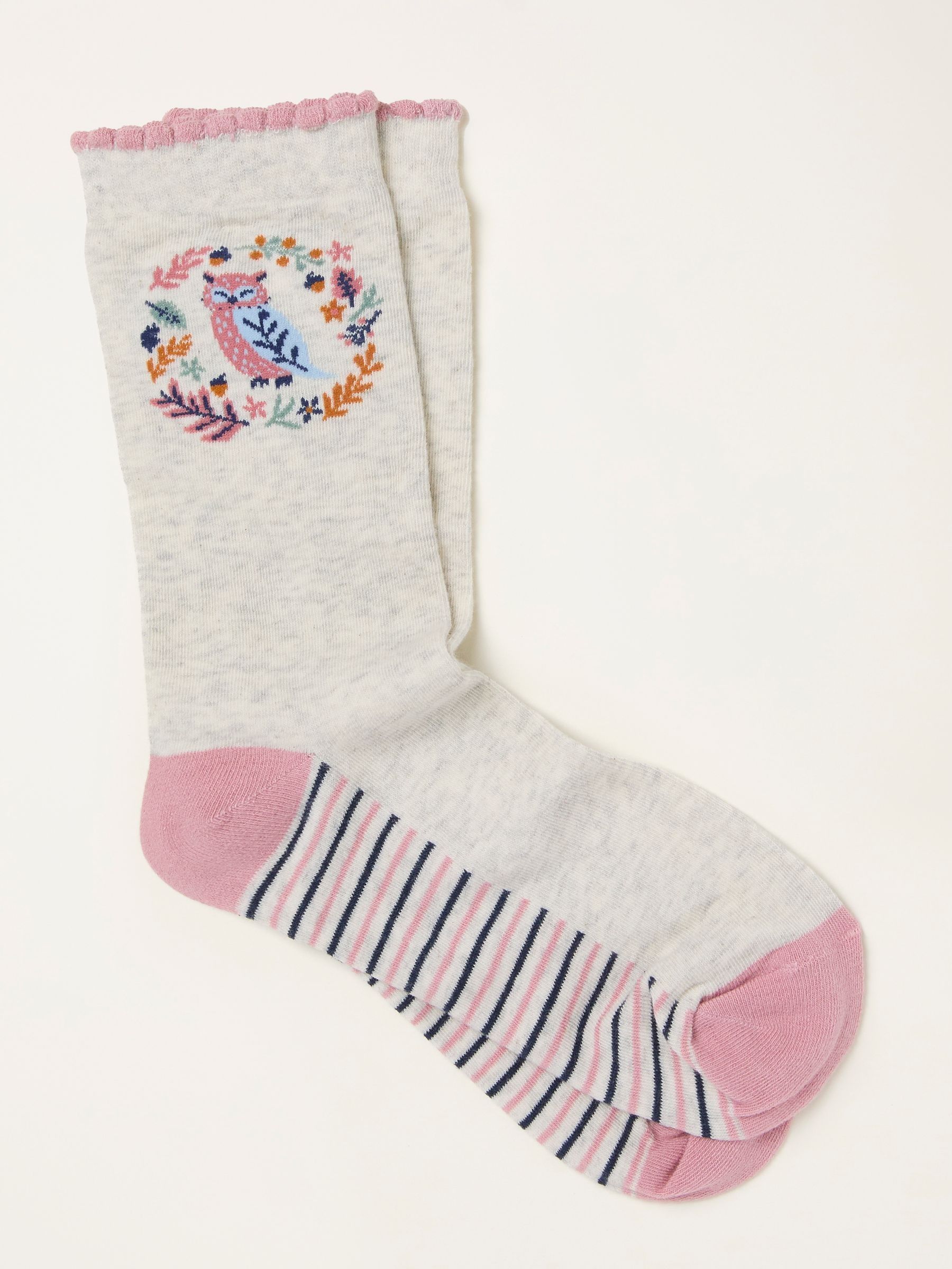 Navy Owl Socks in a Mug - Image 2 of 3