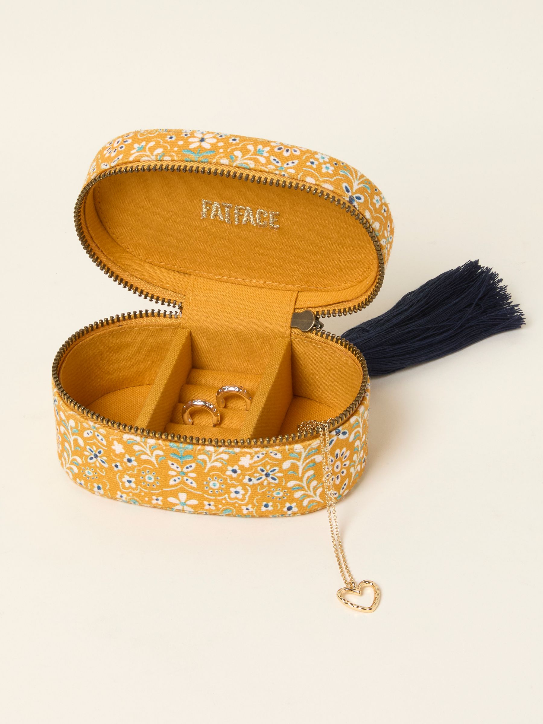 Multi Alphabet Floral Travel Jewellery Box - Image 2 of 3