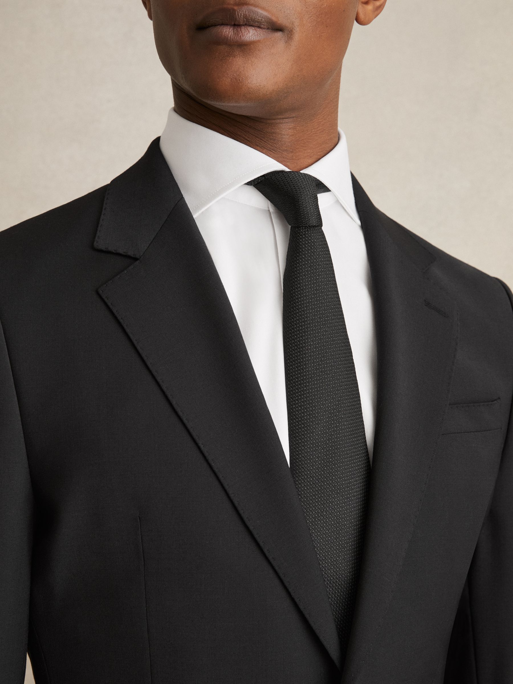 Regular Fit Cotton Double-Cuff Shirt in White - Image 4 of 8