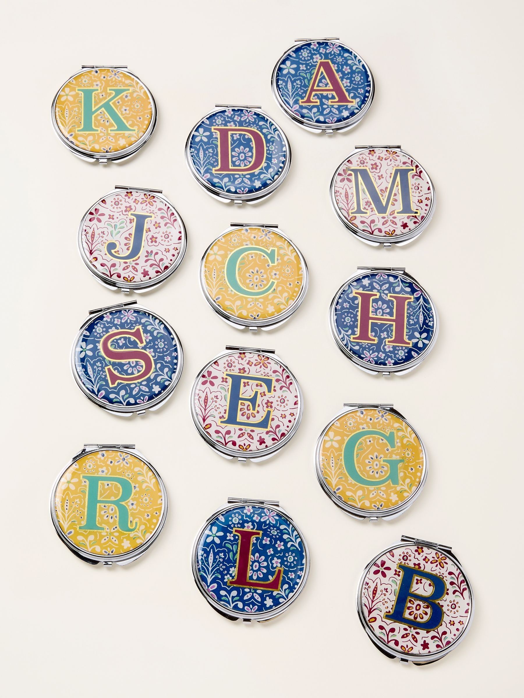Multi Alphabet Compact Mirror - Image 1 of 3 Multi Alphabet Compact Mirror - Image 1 of 3