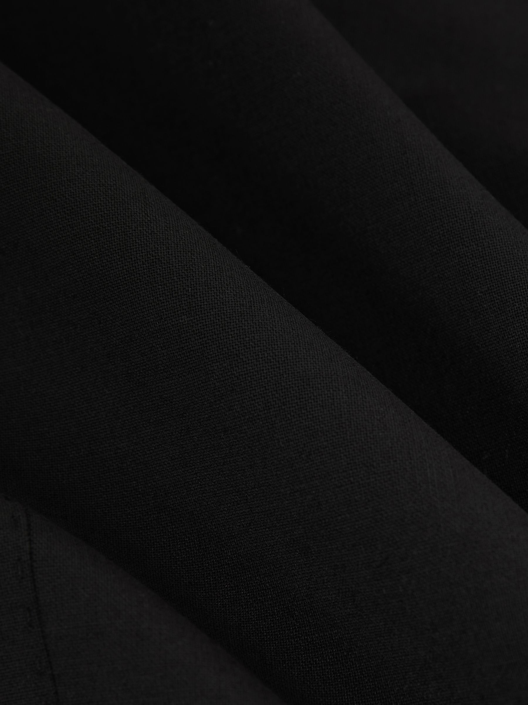 Tailored Fit Wool-Blend Single-Breasted Suit Blazer in Black - image 2