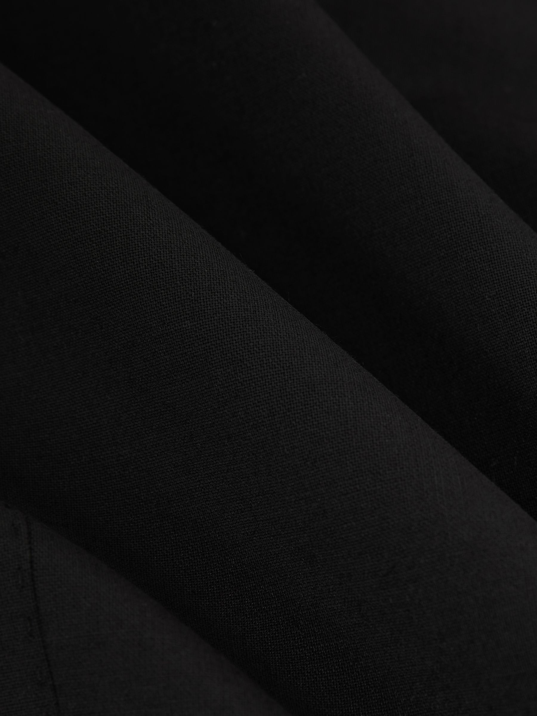 Wool-Blend Single-Breasted Suit Blazer Slim-Fit in Black - Image 9 of 9