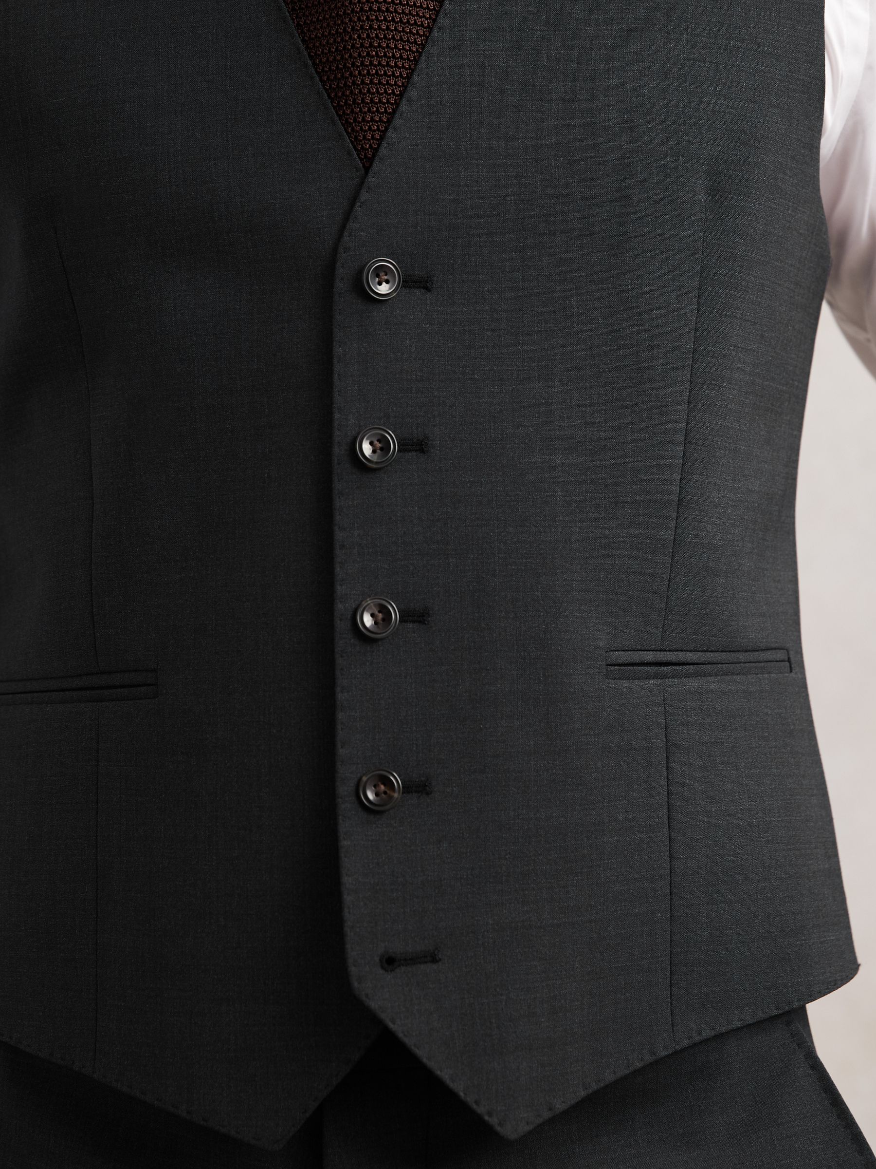 Wool-Blend Tailored-Fit Waistcoat in Grey - image 5