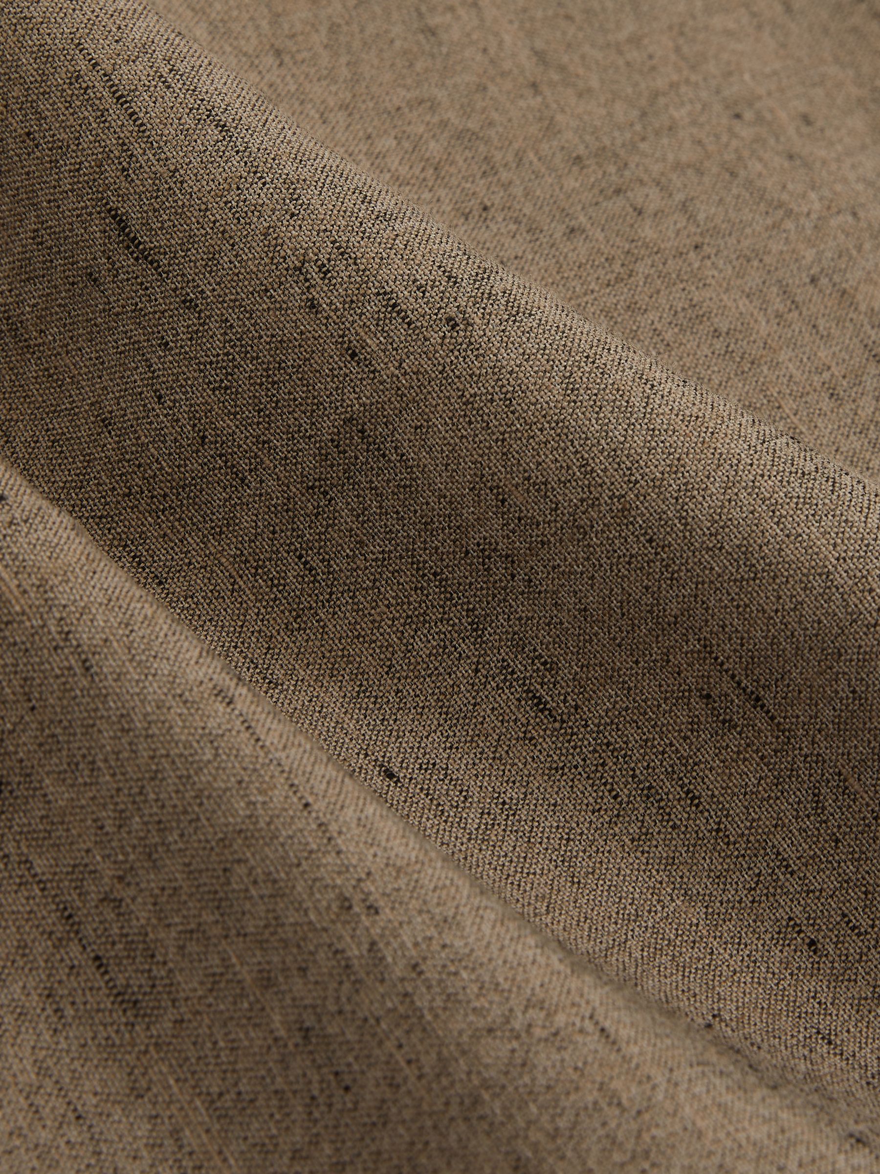 Atelier Wide-Leg Suit Trousers With Linen in Grey - Image 7 of 7