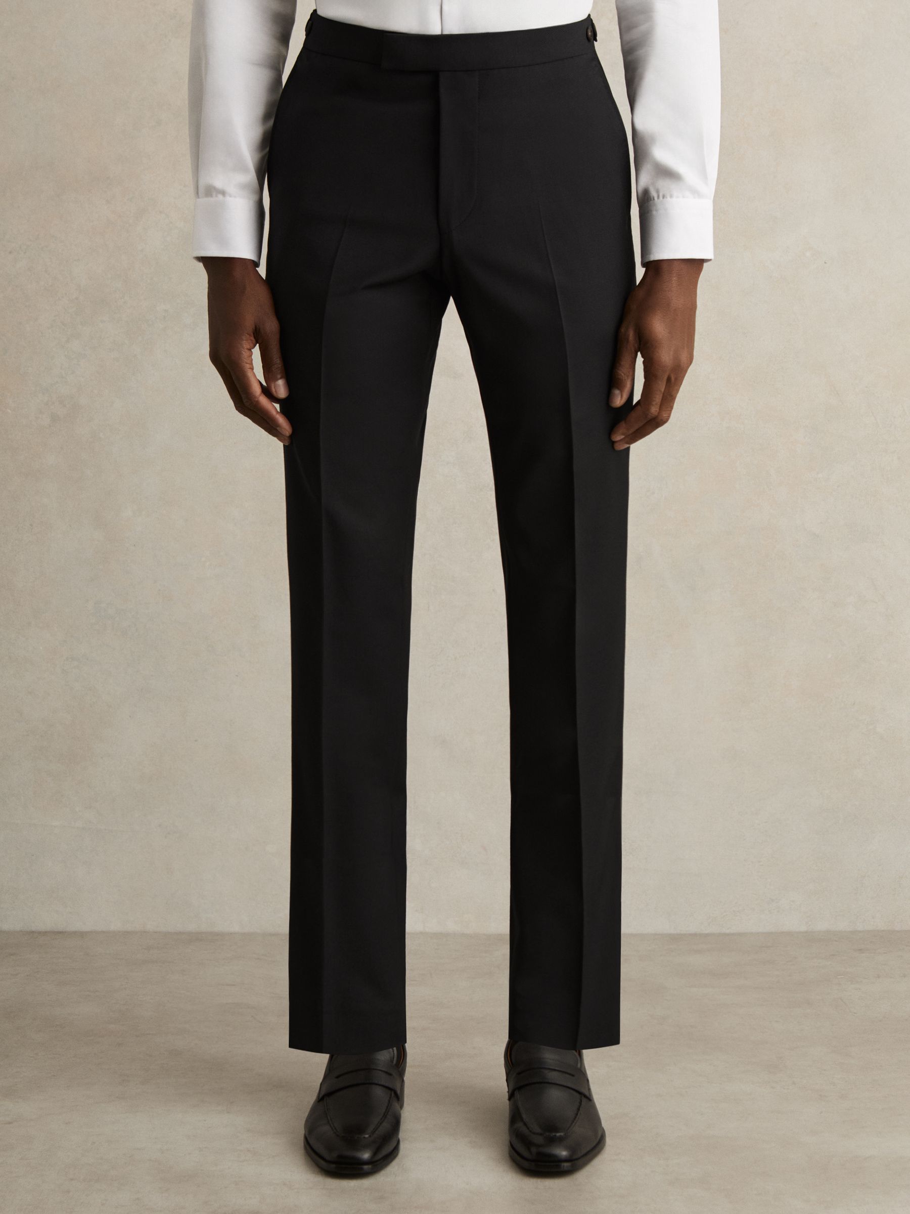 Slim-Fit Wool-Blend Suit Trousers in Black - Image 3 of 7