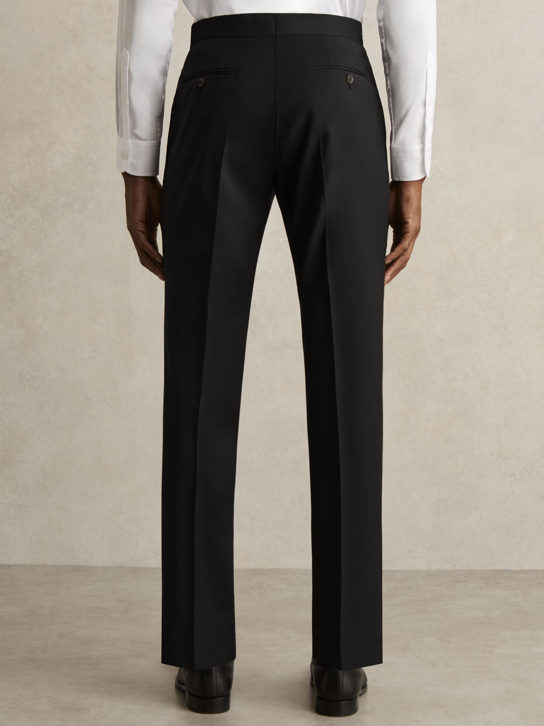 Slim-Fit Wool-Blend Suit Trousers in Black - Image 6 of 7
