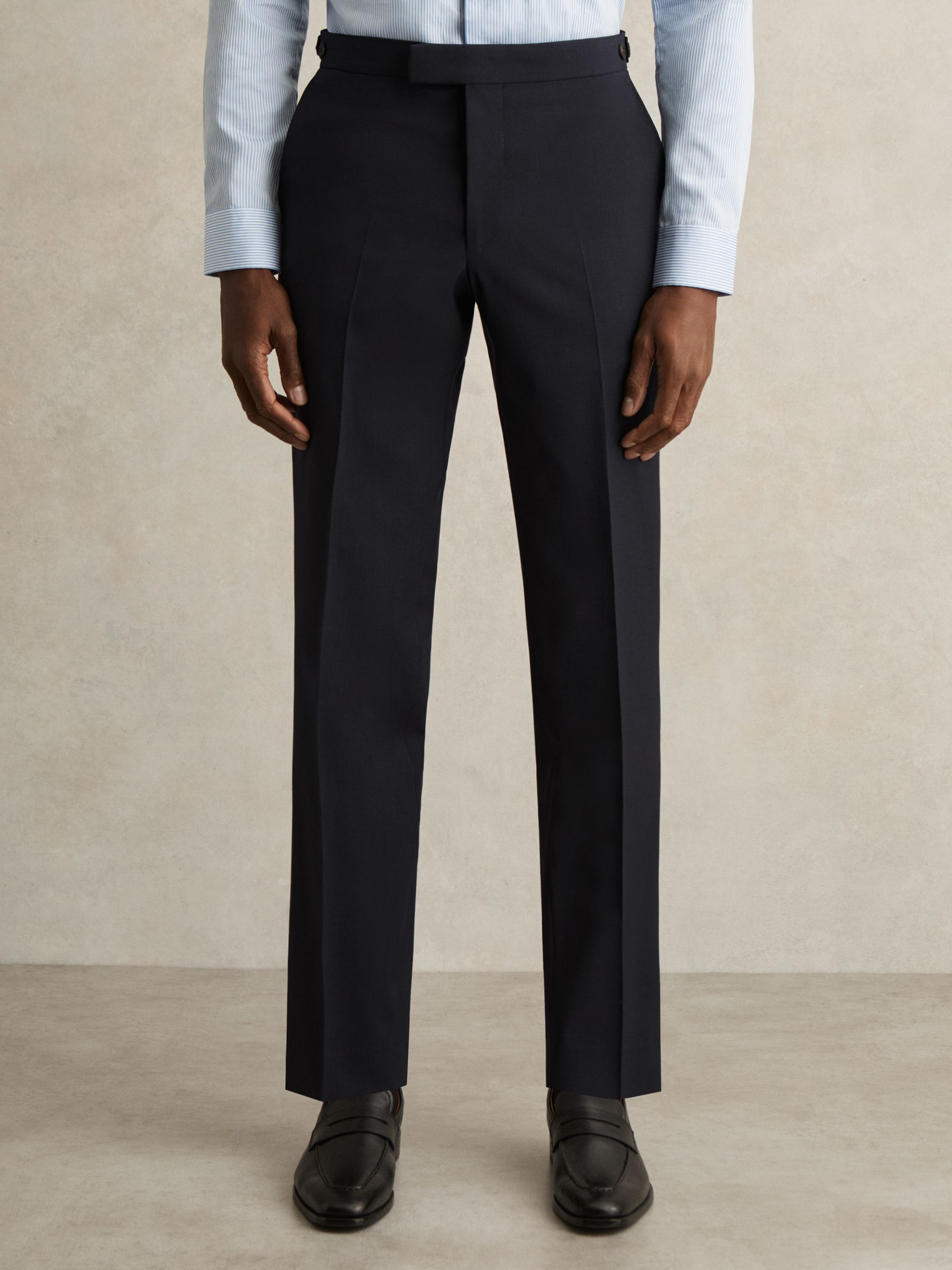 Slim-Fit Wool-Blend Suit Trousers in Navy - Image 3 of 7