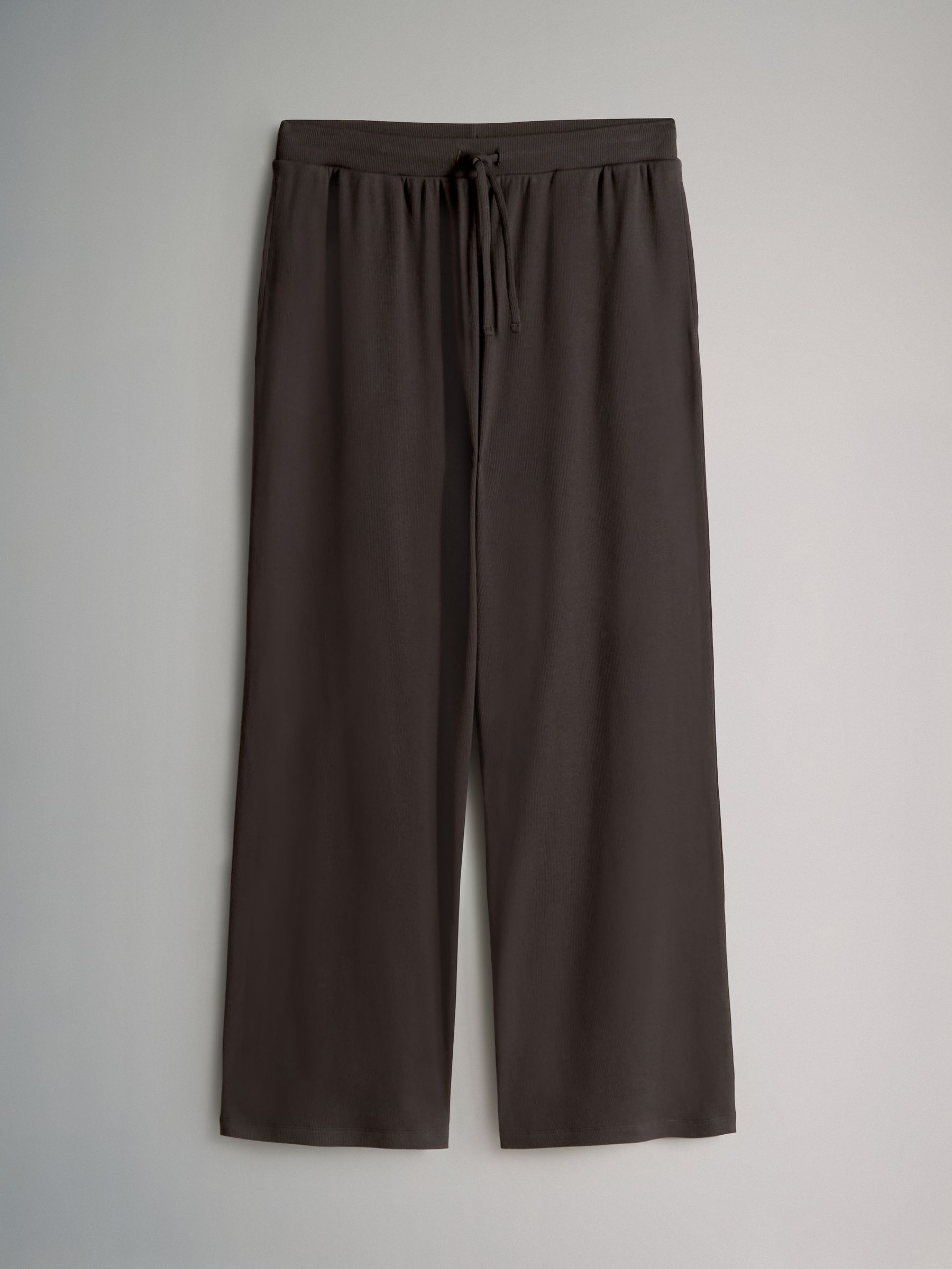 2 Pack Ribbed Jersey Wide Leg Trousers - Image 5 of 8