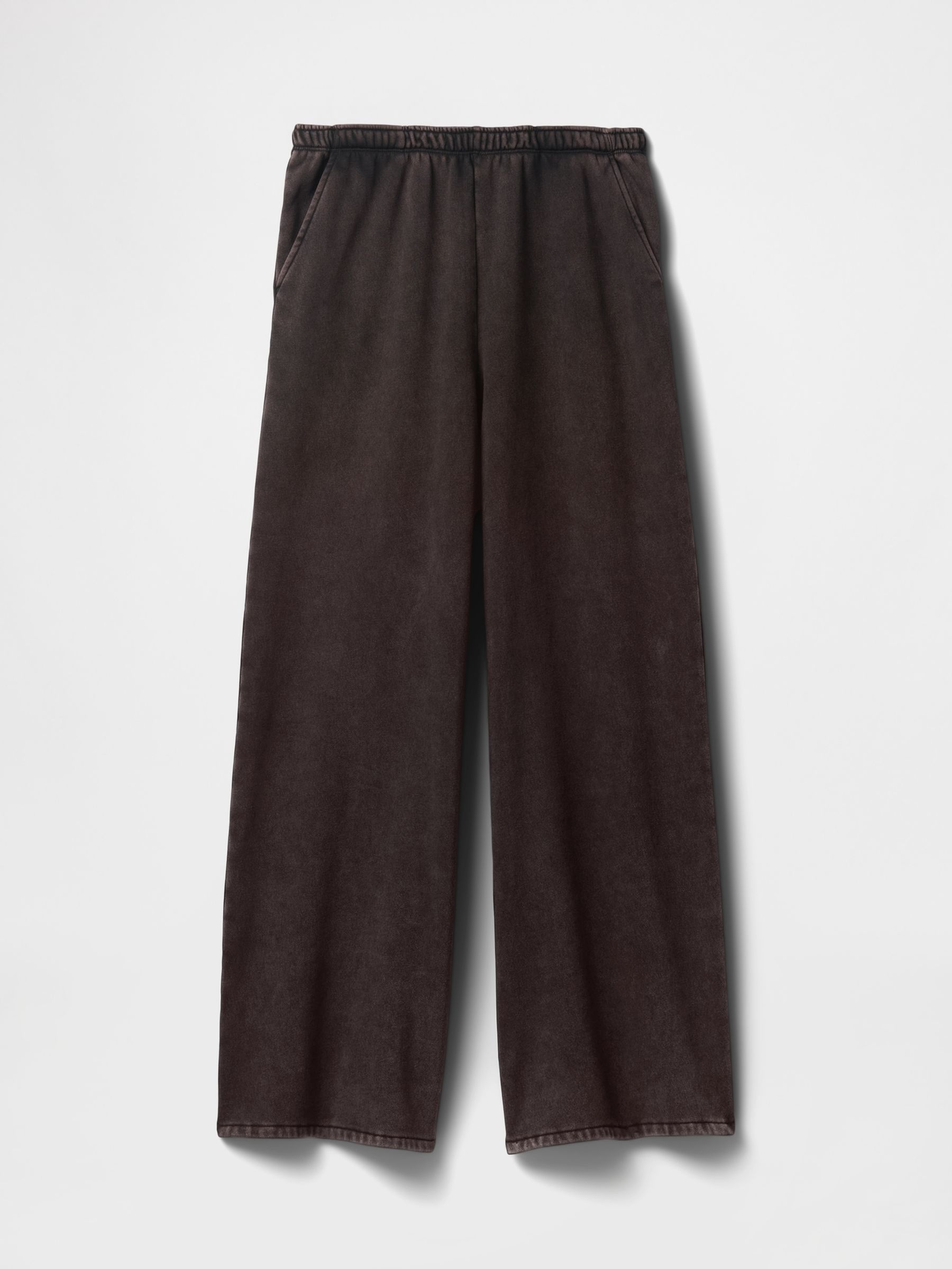 Washed Black Vintage Soft Baggy Wide-Leg Joggers - Image 5 of 5