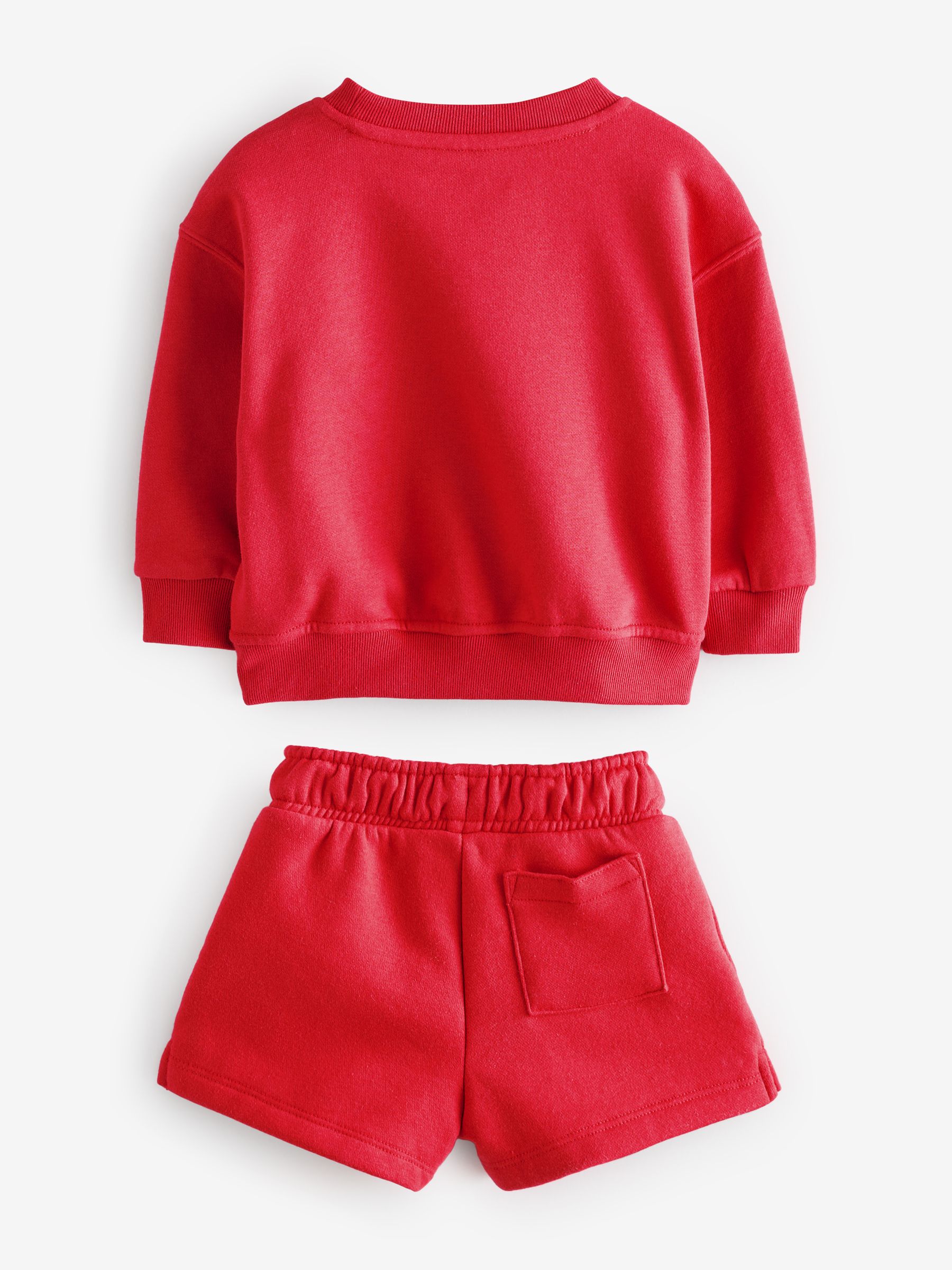 Red Mickey Mouse Disney Vintage Soft Jumper and Shorts Set (6mths-5yrs) - Image 2 of 5
