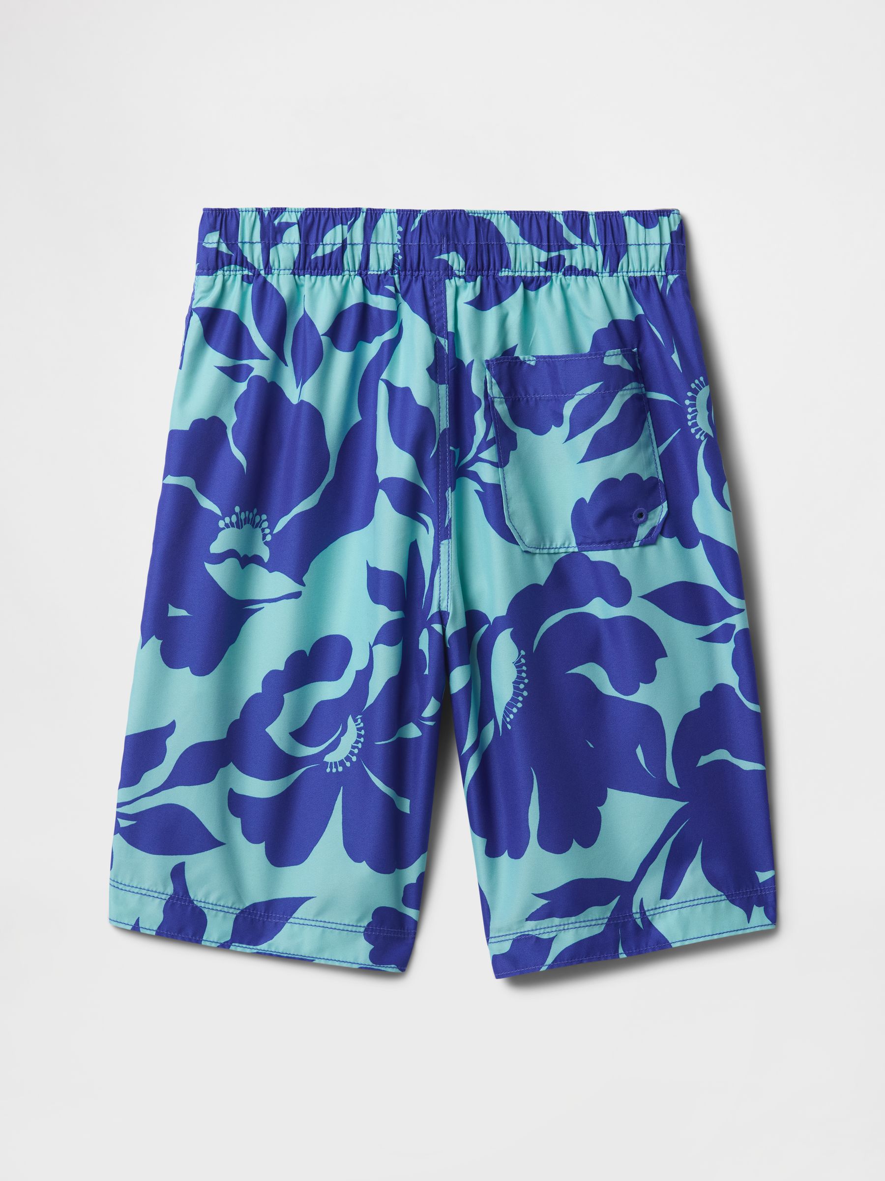 Blue 8" Recycled Swim Trunks (4-13yrs) - Image 2 of 3