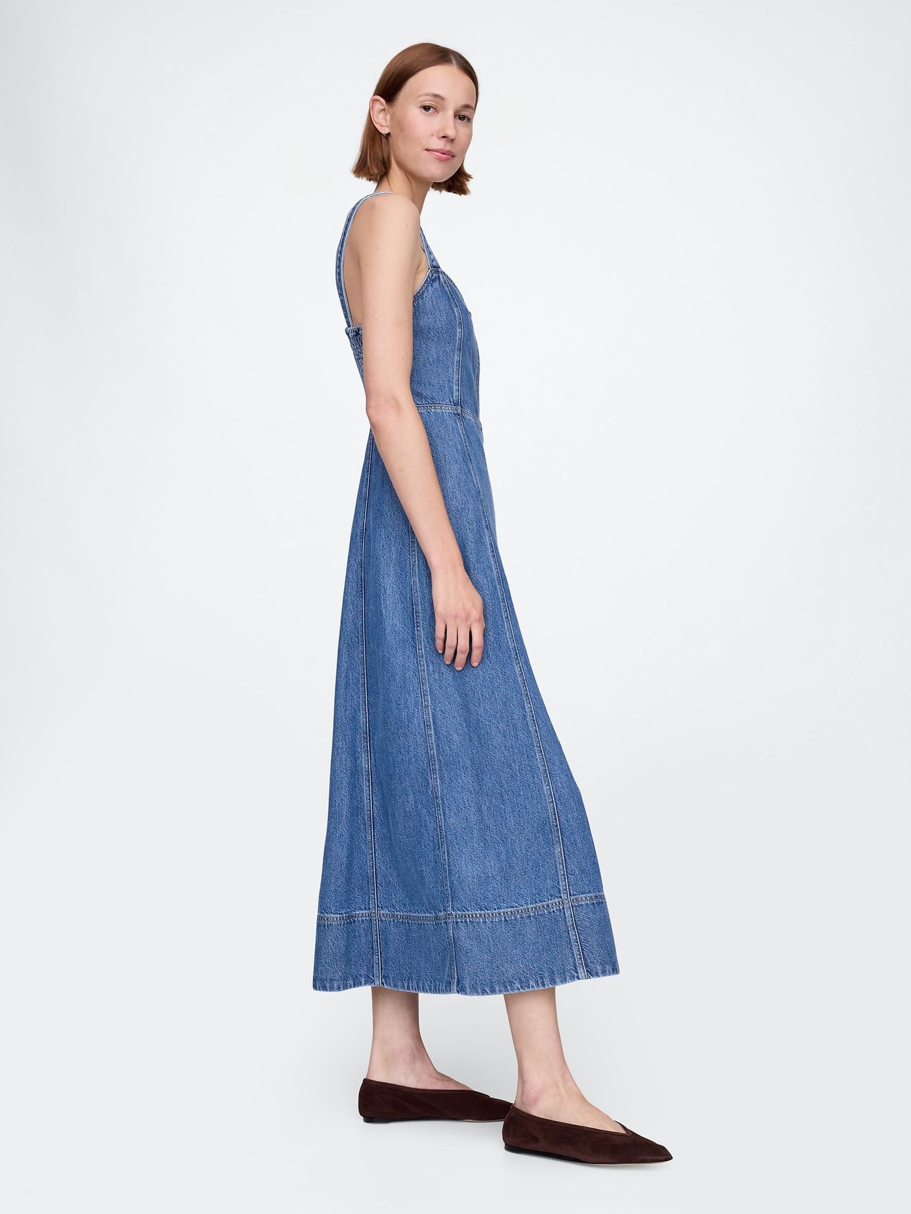 Blue UltraSoft Denim Maxi Dress - Image 3 of 5