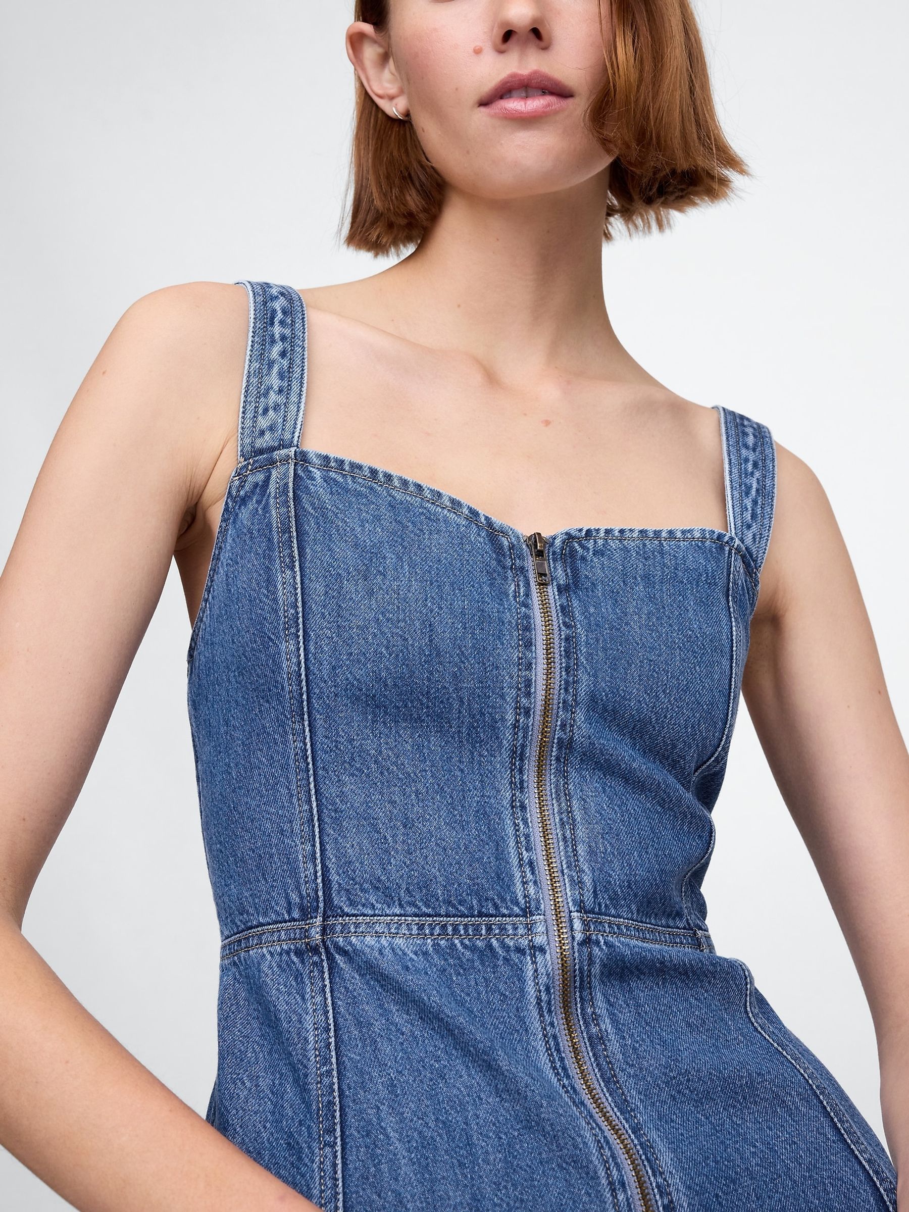 Blue UltraSoft Denim Maxi Dress - Image 4 of 5