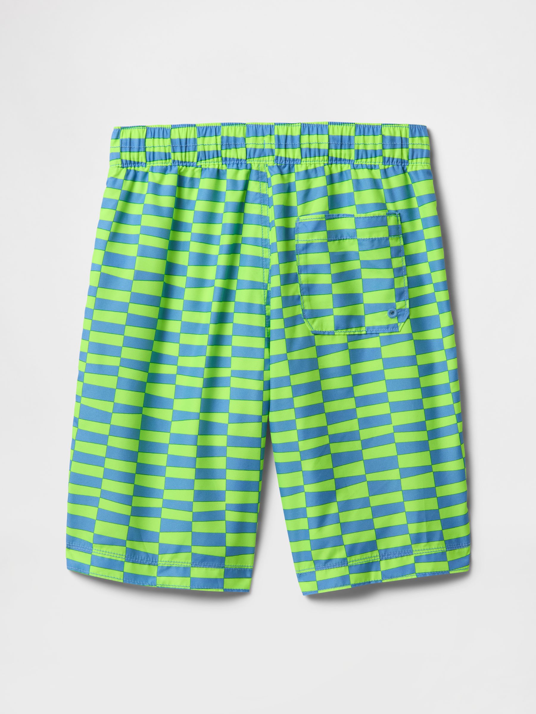 Green 8" Recycled Swim Trunks (4-13yrs) - Image 2 of 3