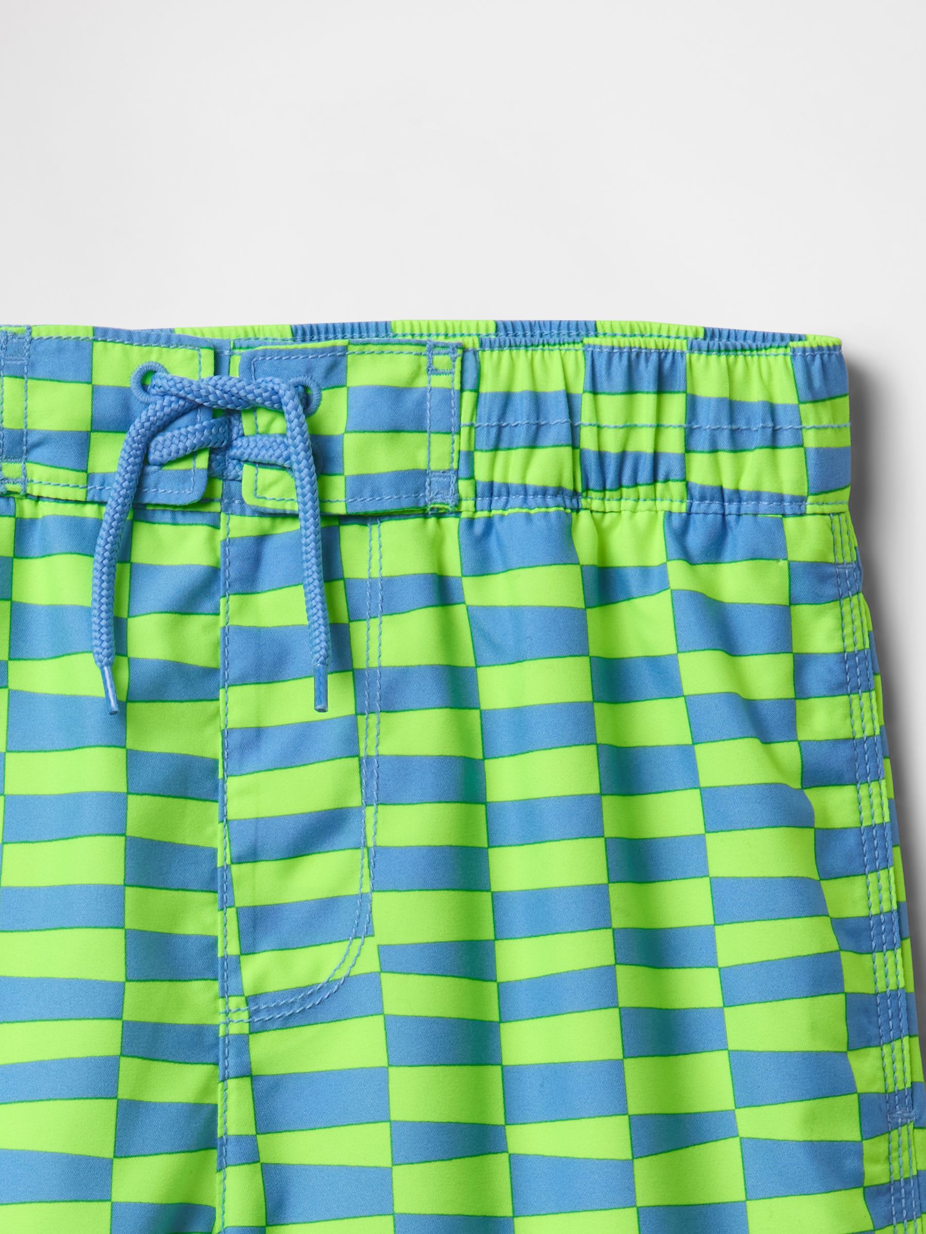 Green 8" Recycled Swim Trunks (4-13yrs) - Image 3 of 3