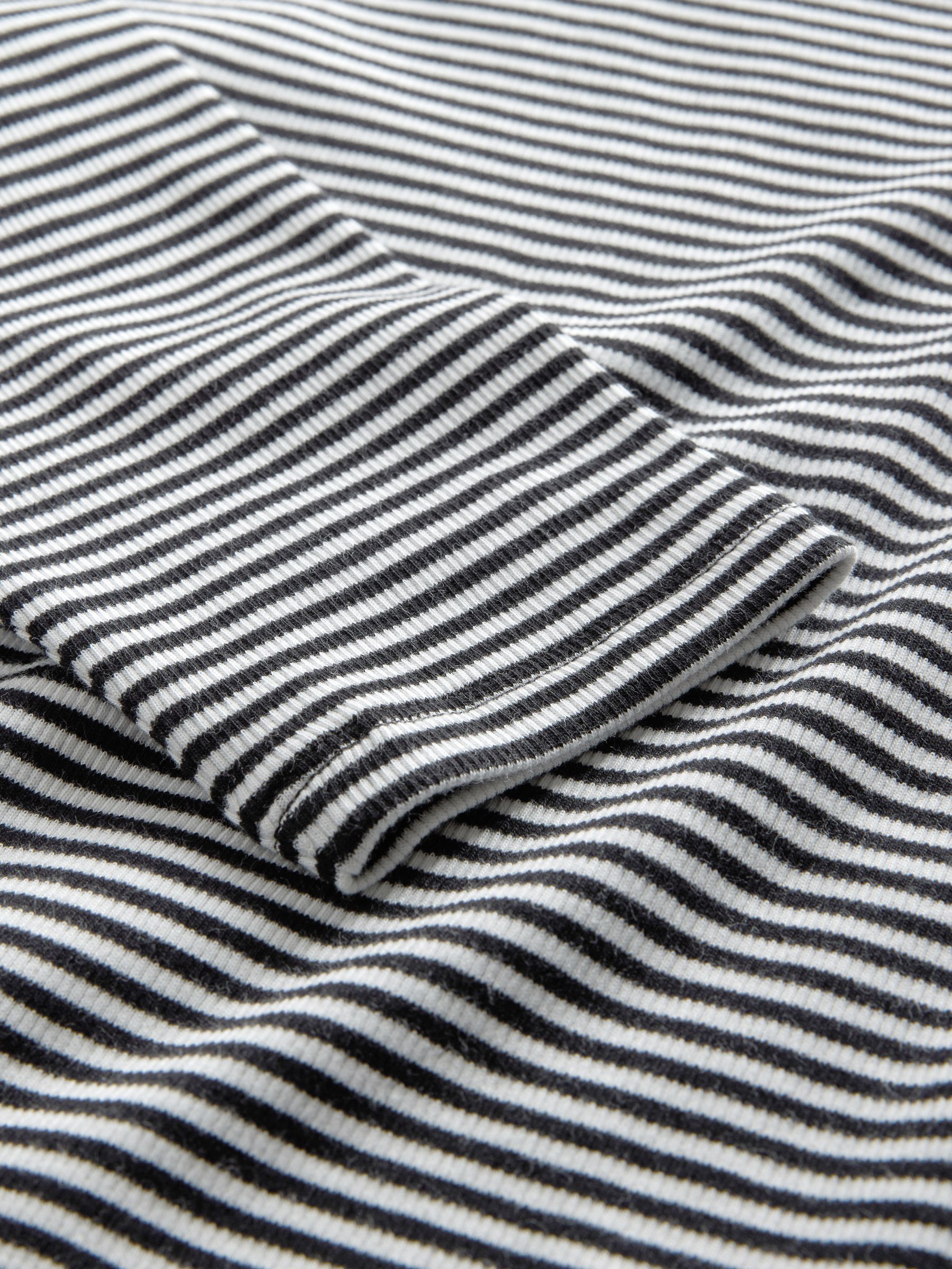 Black/Berry/Pink/Stripe/Cream - 5 Pack Ribbed Long Sleeve T-Shirts - Image 8 of 8