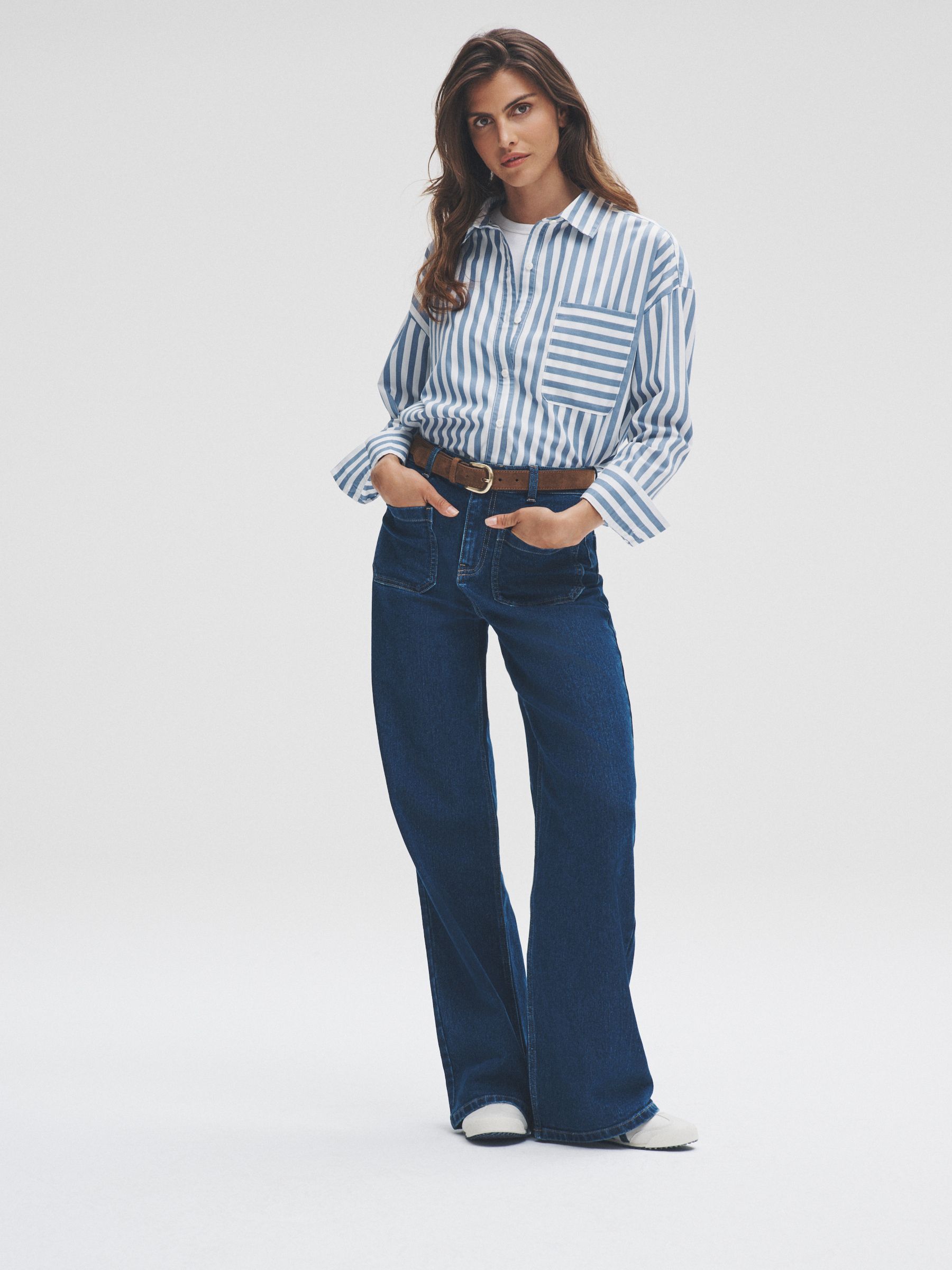 2 Pack Patch Pocket Wide Leg Jeans - Image 3 of 8