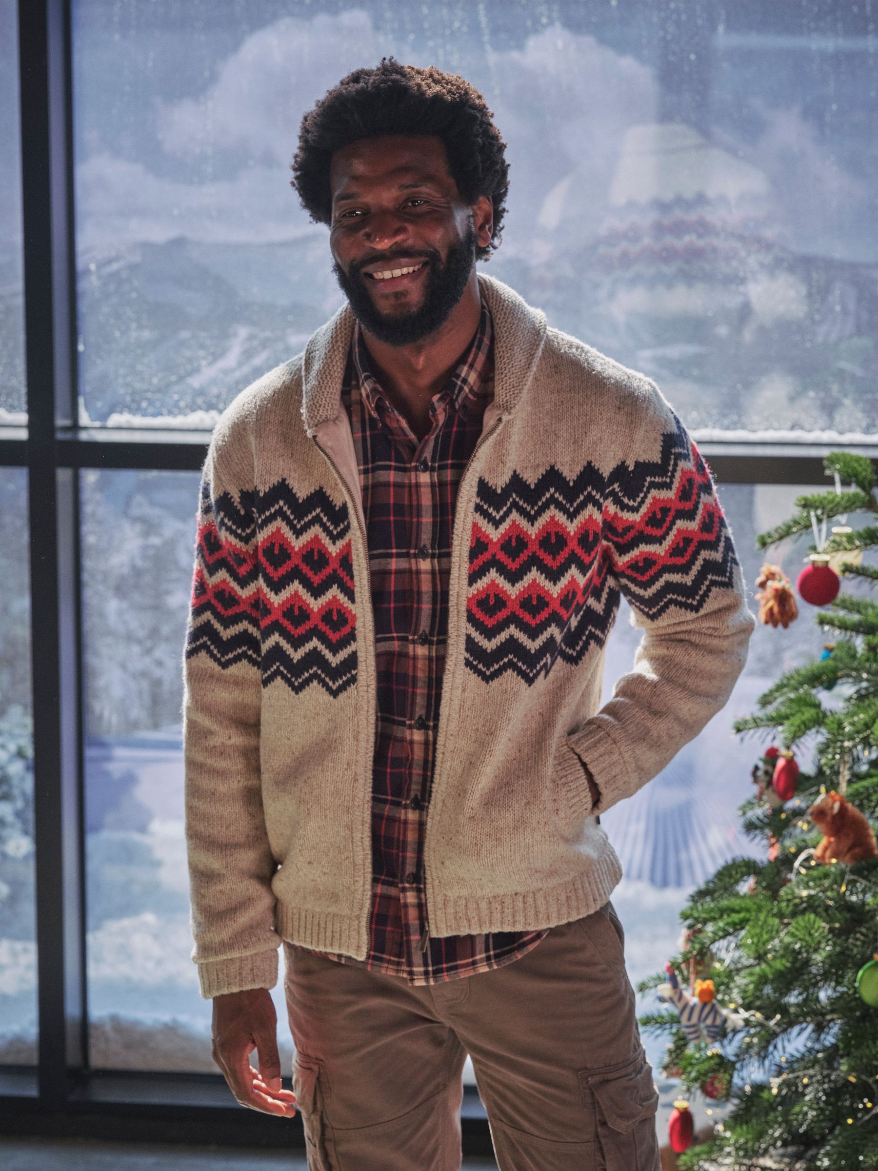 Natural Shelter Alpine Knitted Zip Through - Image 1 of 6