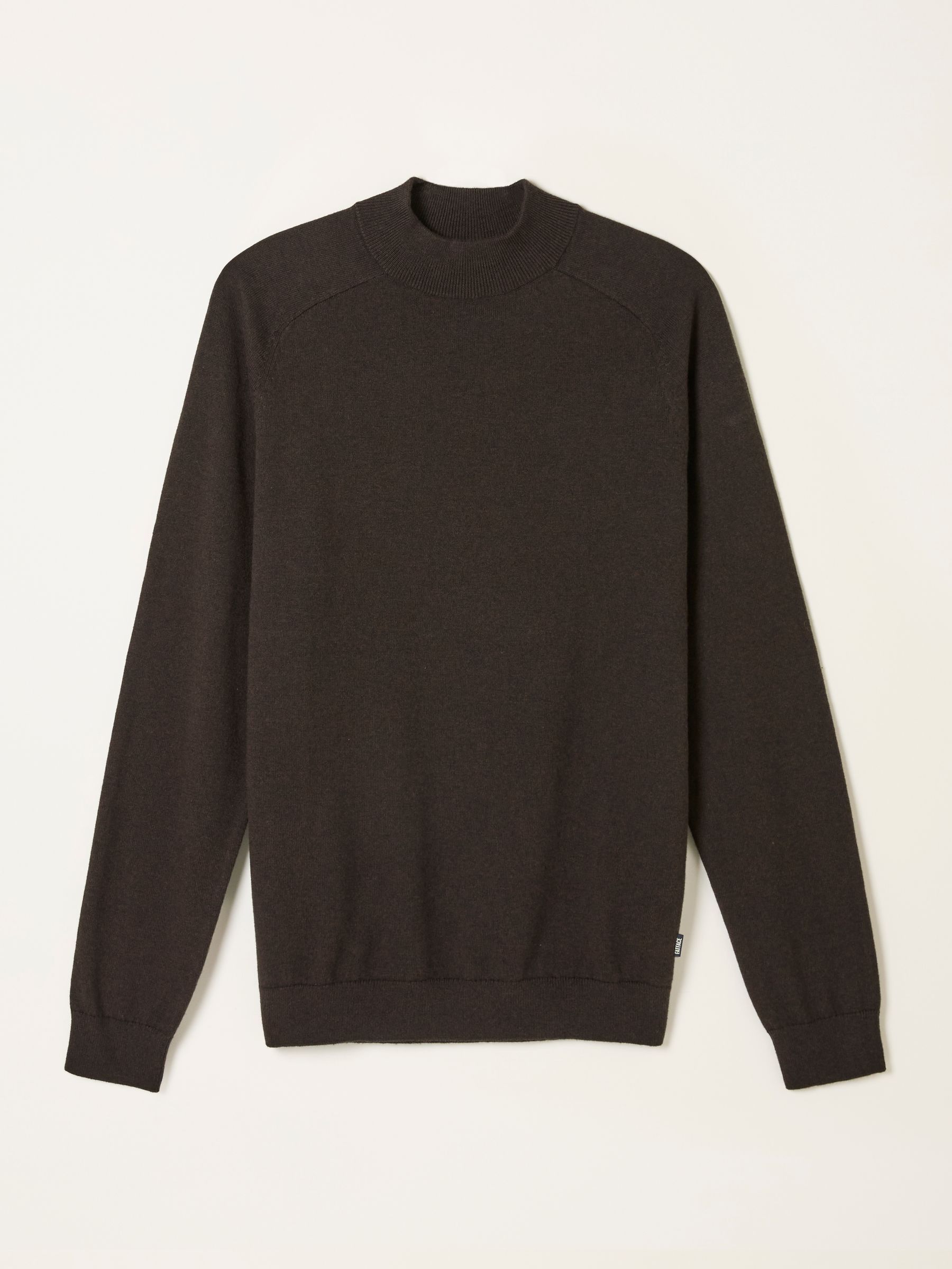 Rye Chocolate Brown Knitted Turtle Neck Jumper - Image 6 of 6 Rye Chocolate Brown Knitted Turtle Neck Jumper - Image 6 of 6