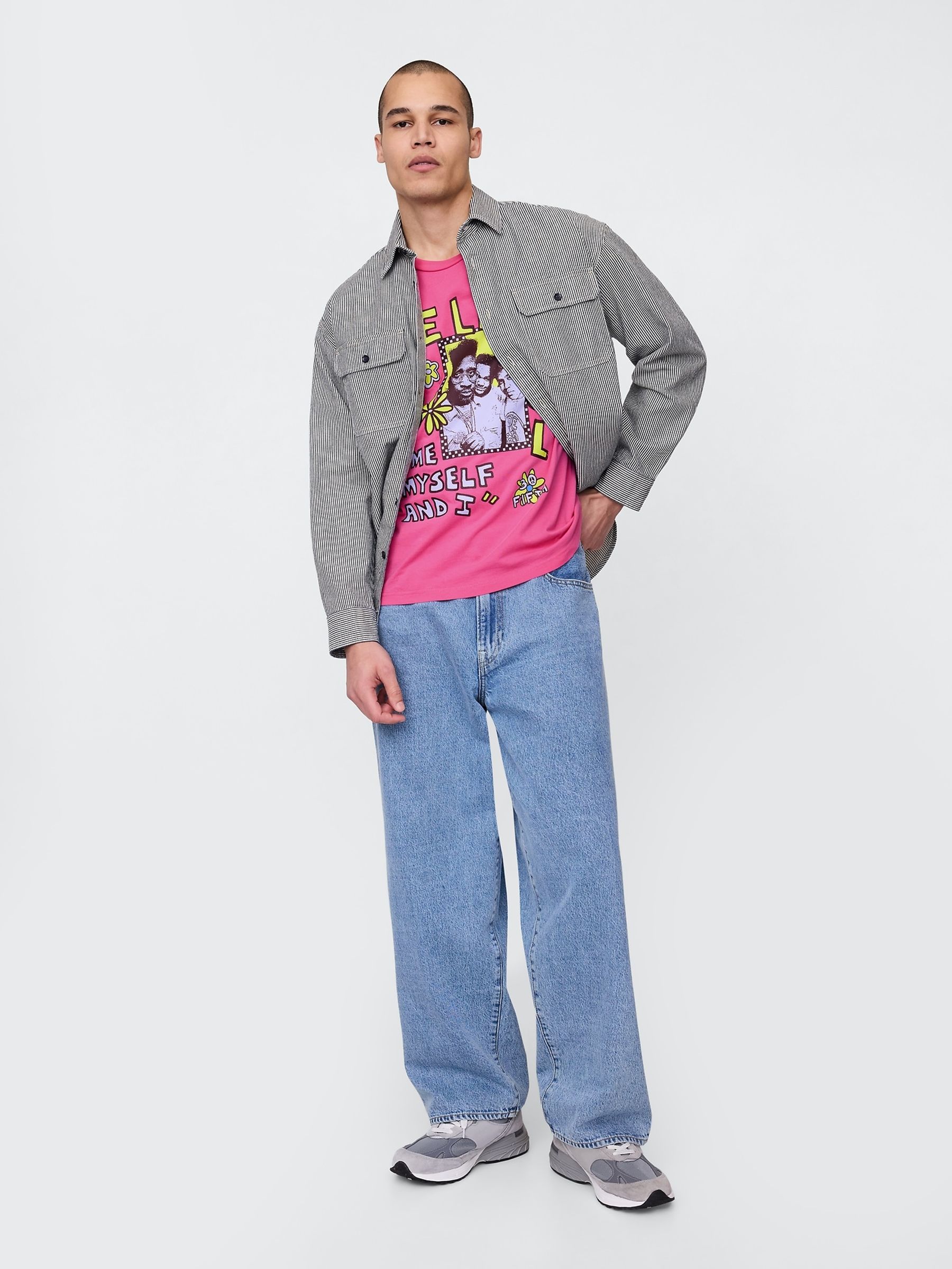 Pink De La Soul Graphic Short Sleeve T-Shirt - Image 3 of 5