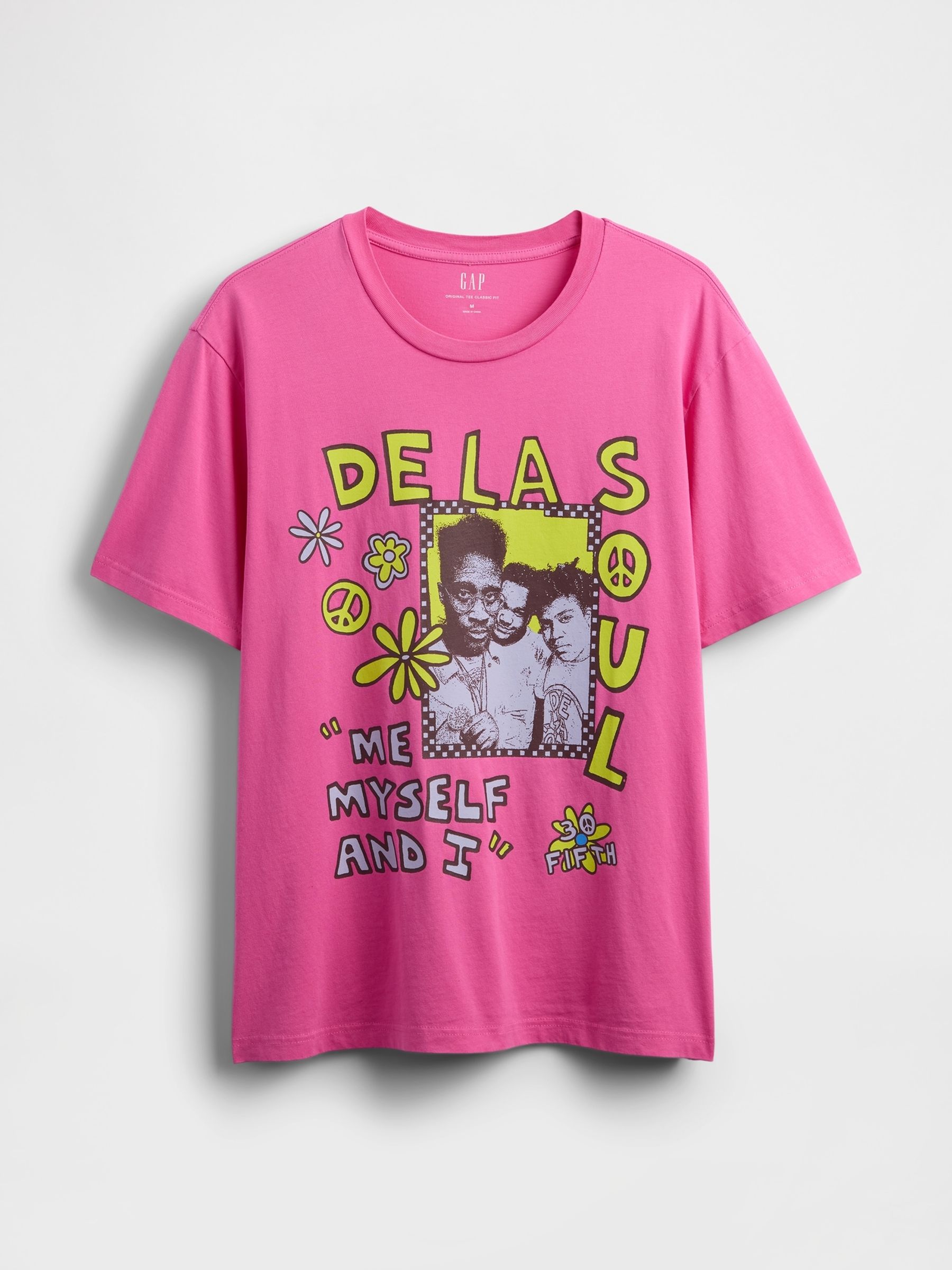 Pink De La Soul Graphic Short Sleeve T-Shirt - Image 4 of 5