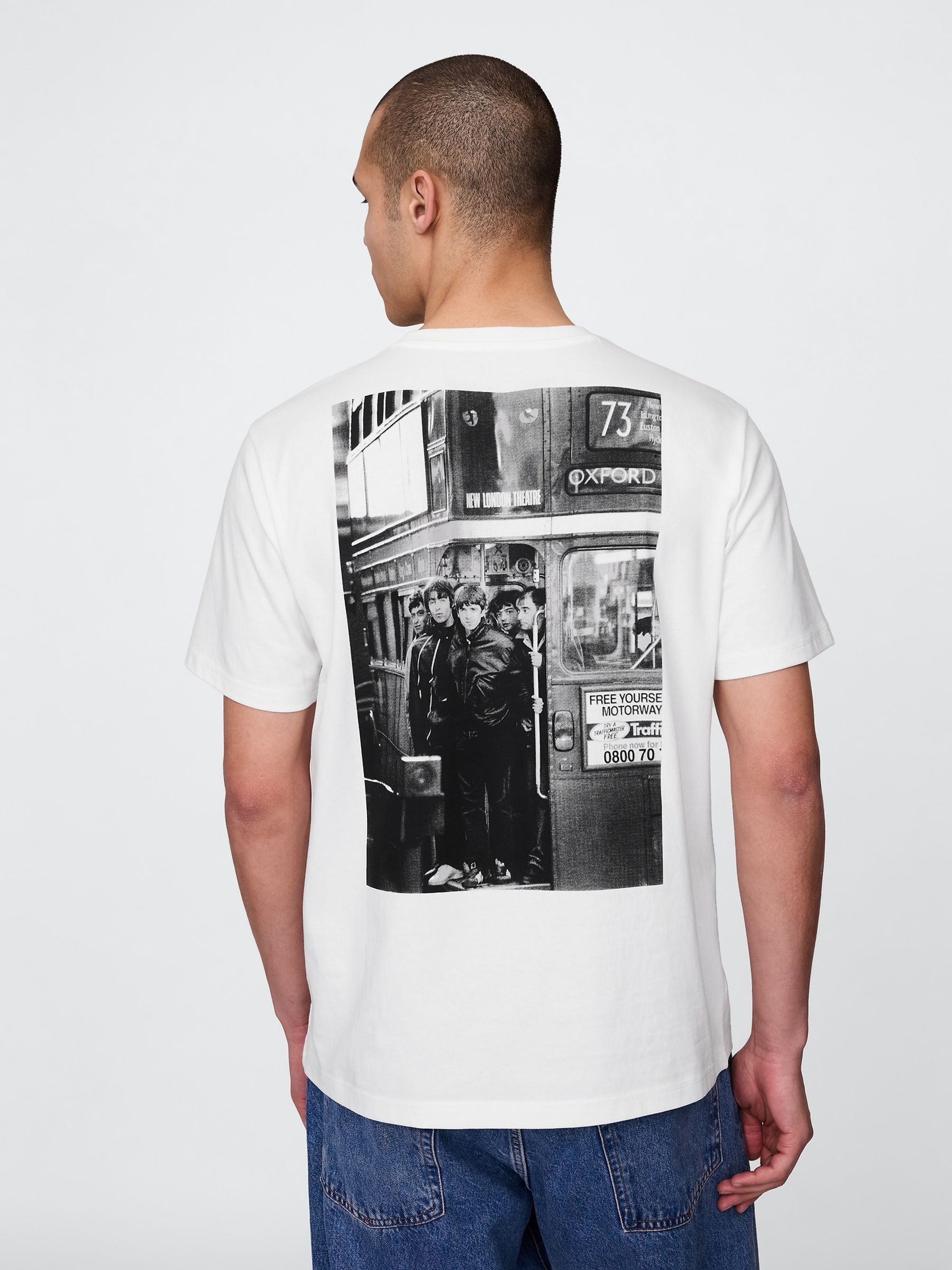 White Oasis Graphic T-Shirt - Image 2 of 5