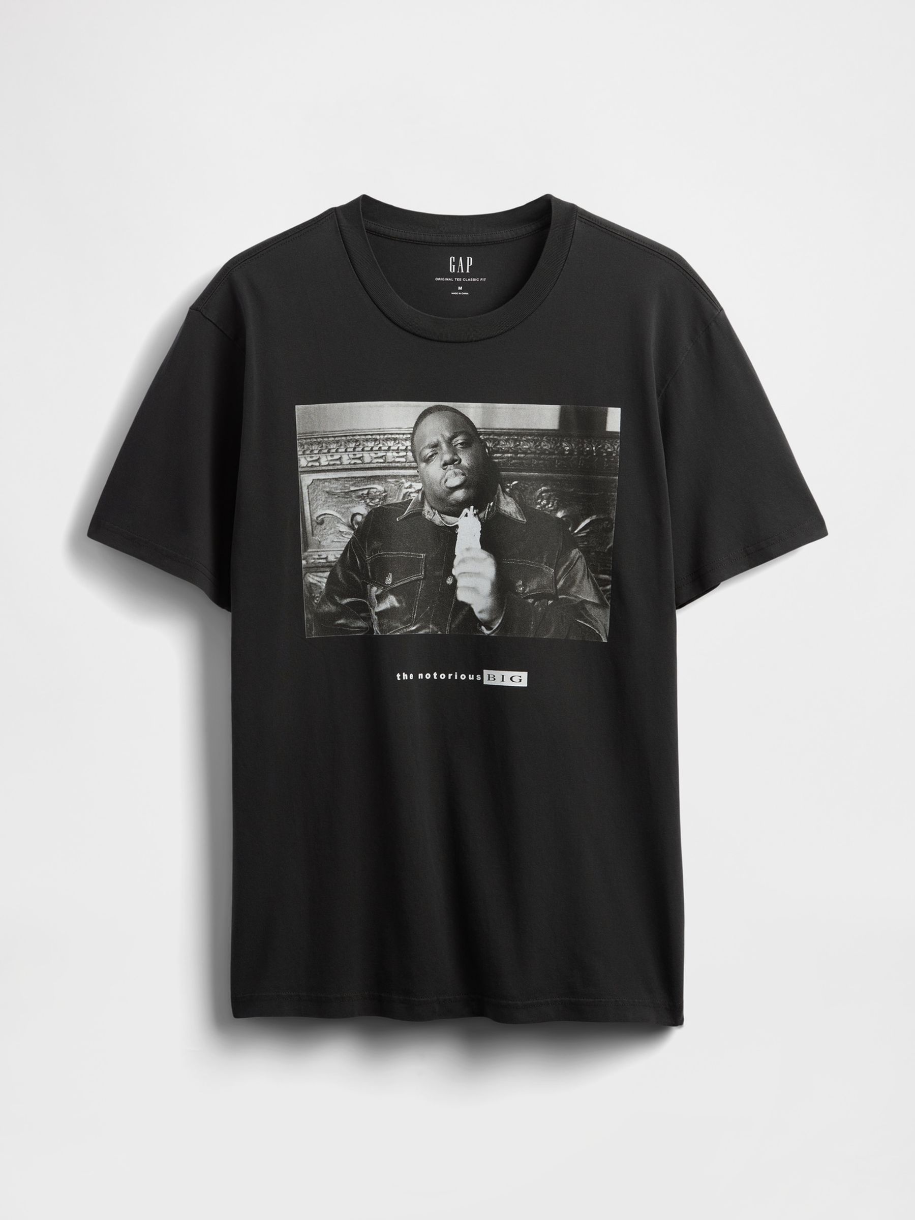 Black Notorious B.I.G Relaxed Short Sleeve Graphic Band Tee | Gap
