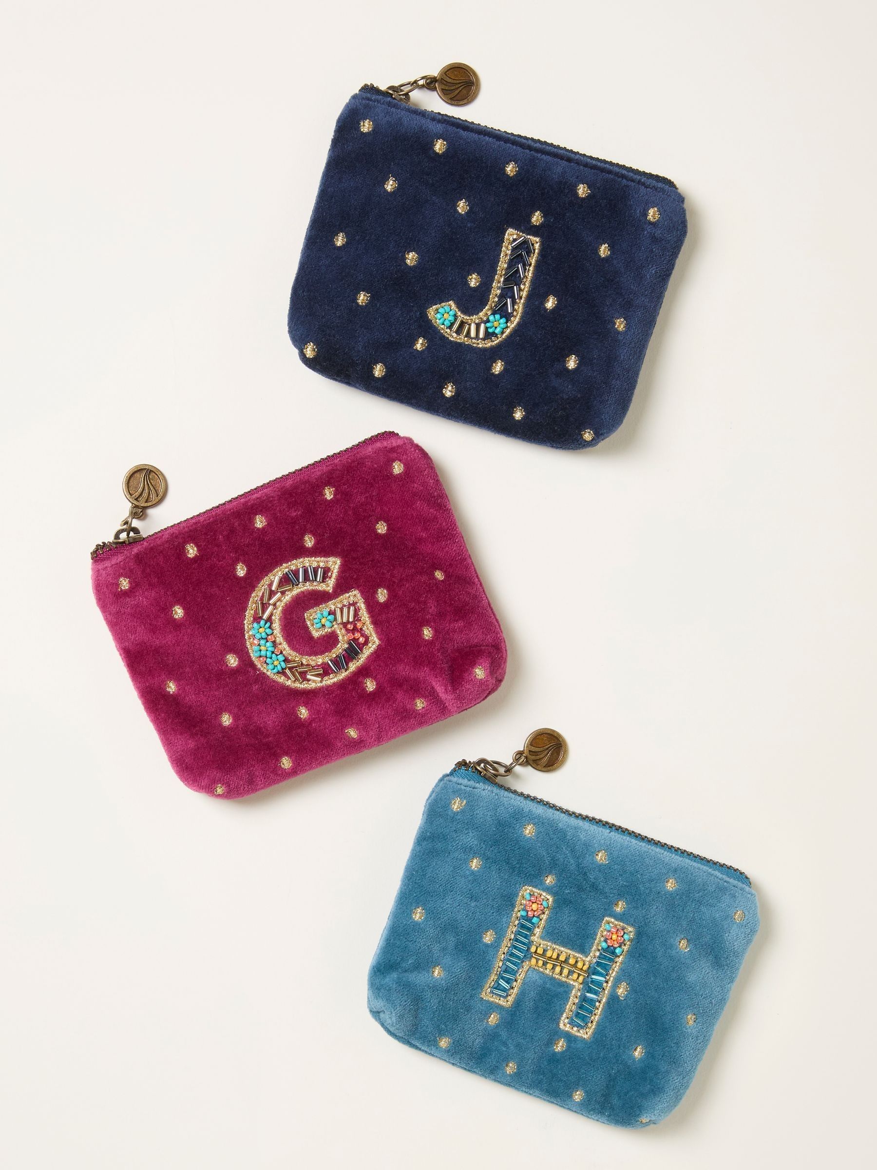 Multi Alphabet Embroidered Coin Purse - Image 2 of 2