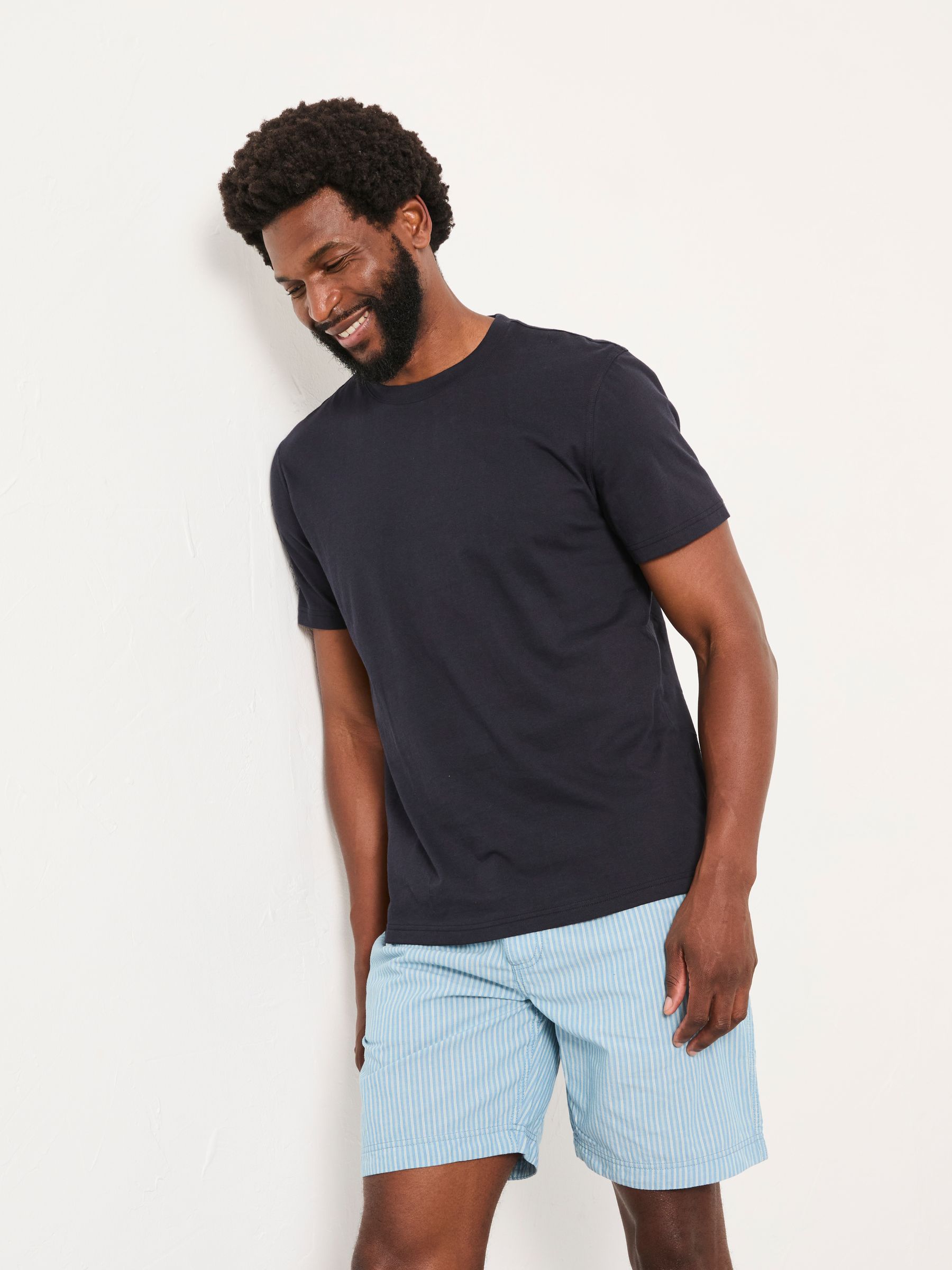 Light Blue Seil Stripe Shorts Pyjama Set - Image 1 of 6