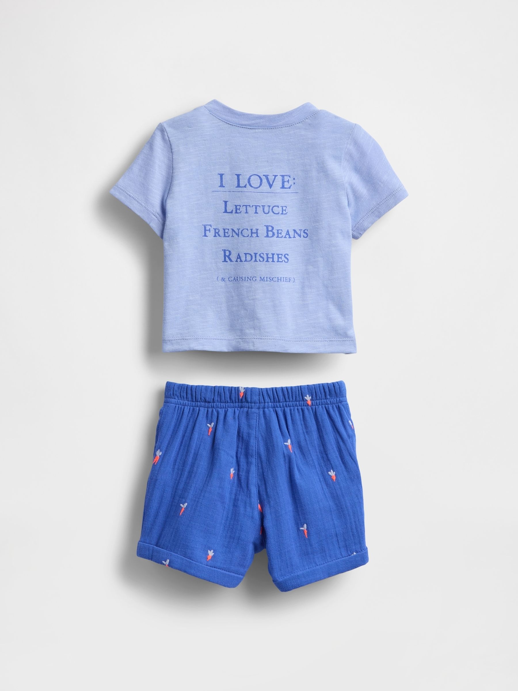 Blue Peter Rabbit T-Shirt Outfit Set (Newborn-24mths) - Image 2 of 2