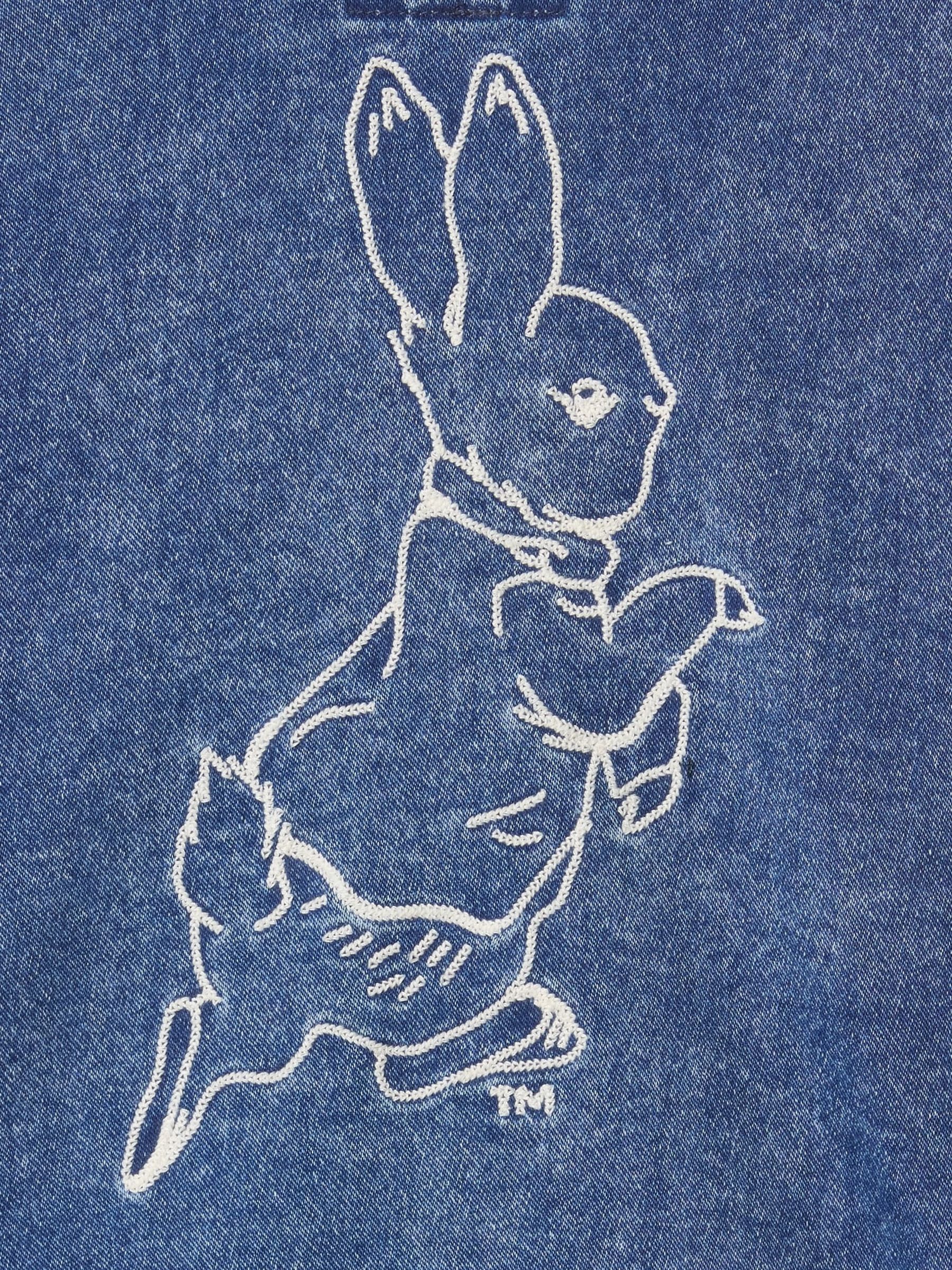 Blue Peter Rabbit Knit Denim Shawl Cardigan (Newborn-24mths) - Image 5 of 5