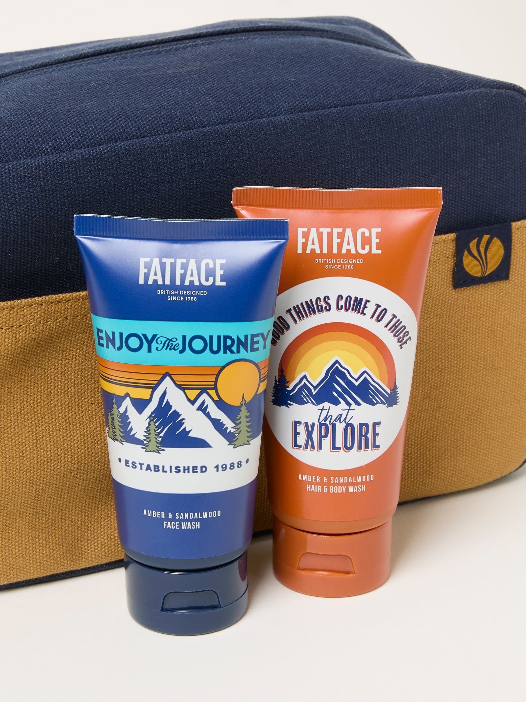Orange Wash Bag and Body Wash Gift Set - Image 2 of 3