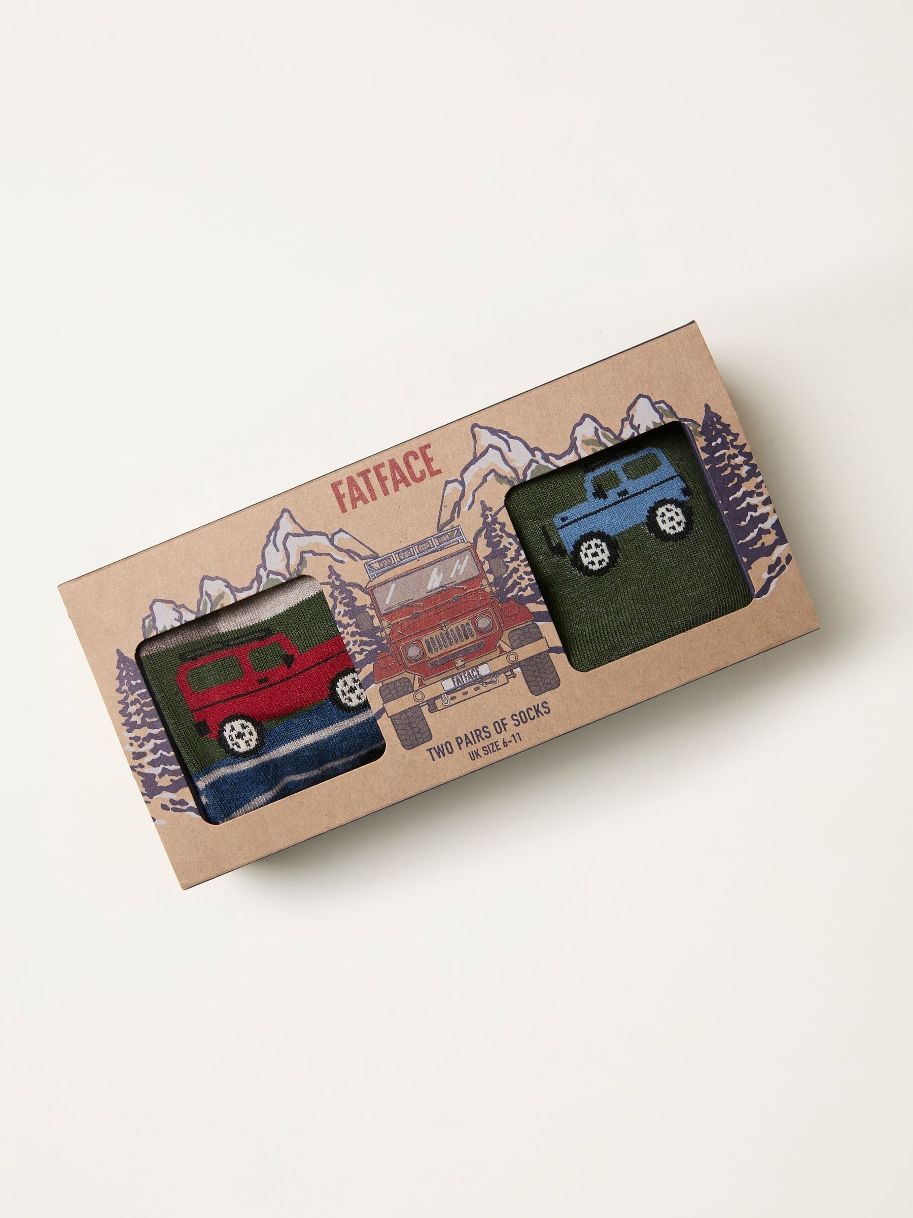 Multi 2 Pack Off Roader Socks in a Gift Box - Image 3 of 3