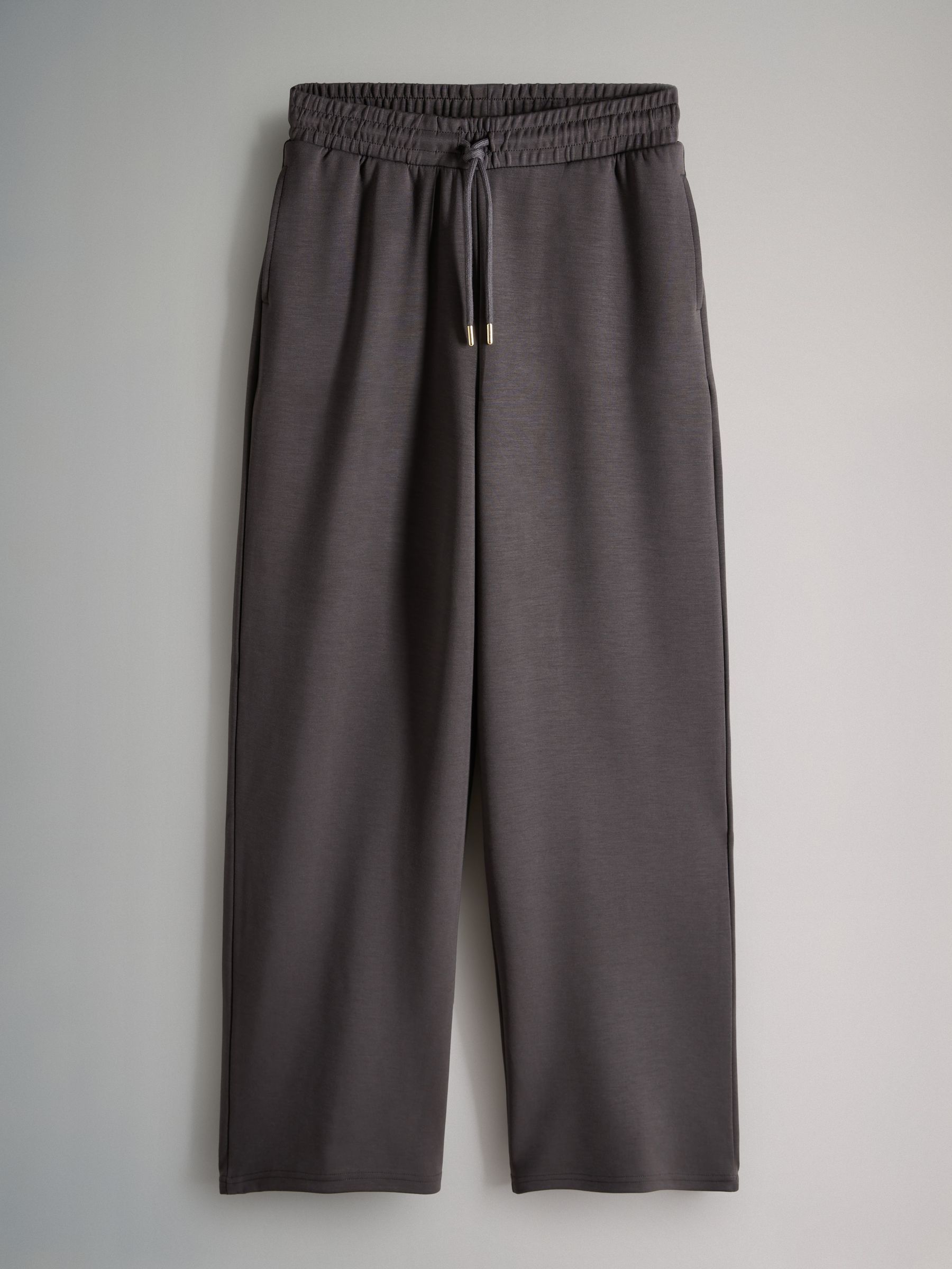 Chocolate Brown - Oversized Modal Zip Through Sweatshirt & Joggers Set - Image 7 of 9
