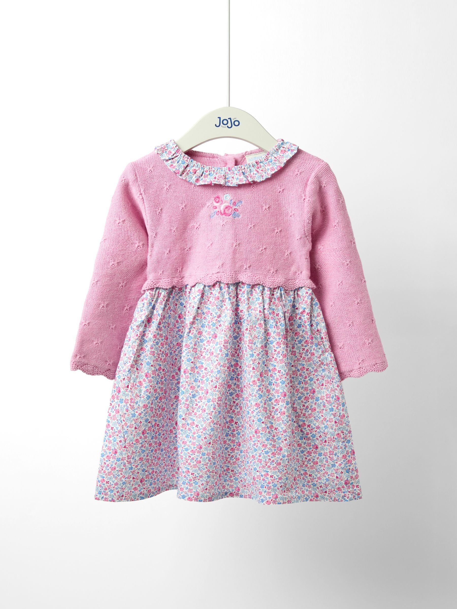 Pink Knitted Combo dress - Image 1 of 3