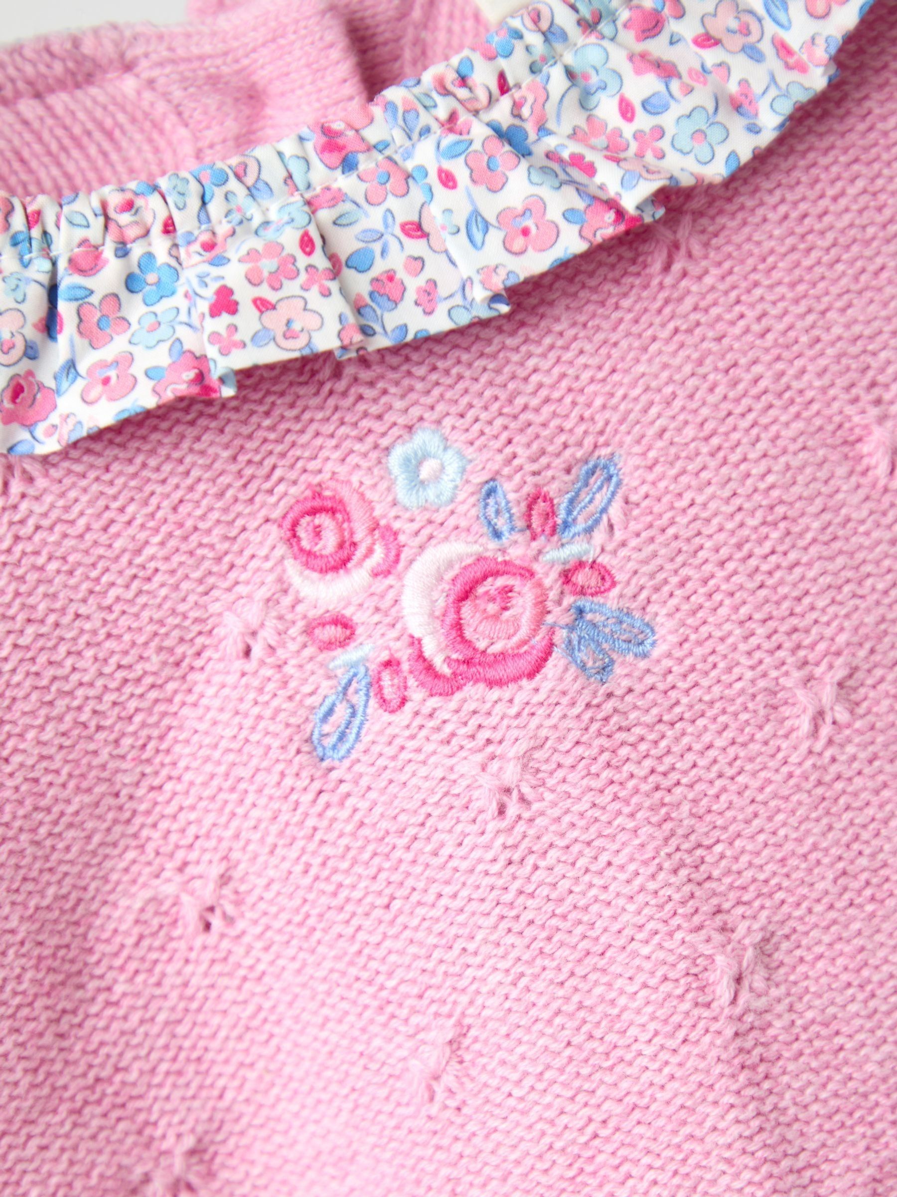 Pink Knitted Combo dress - Image 3 of 3