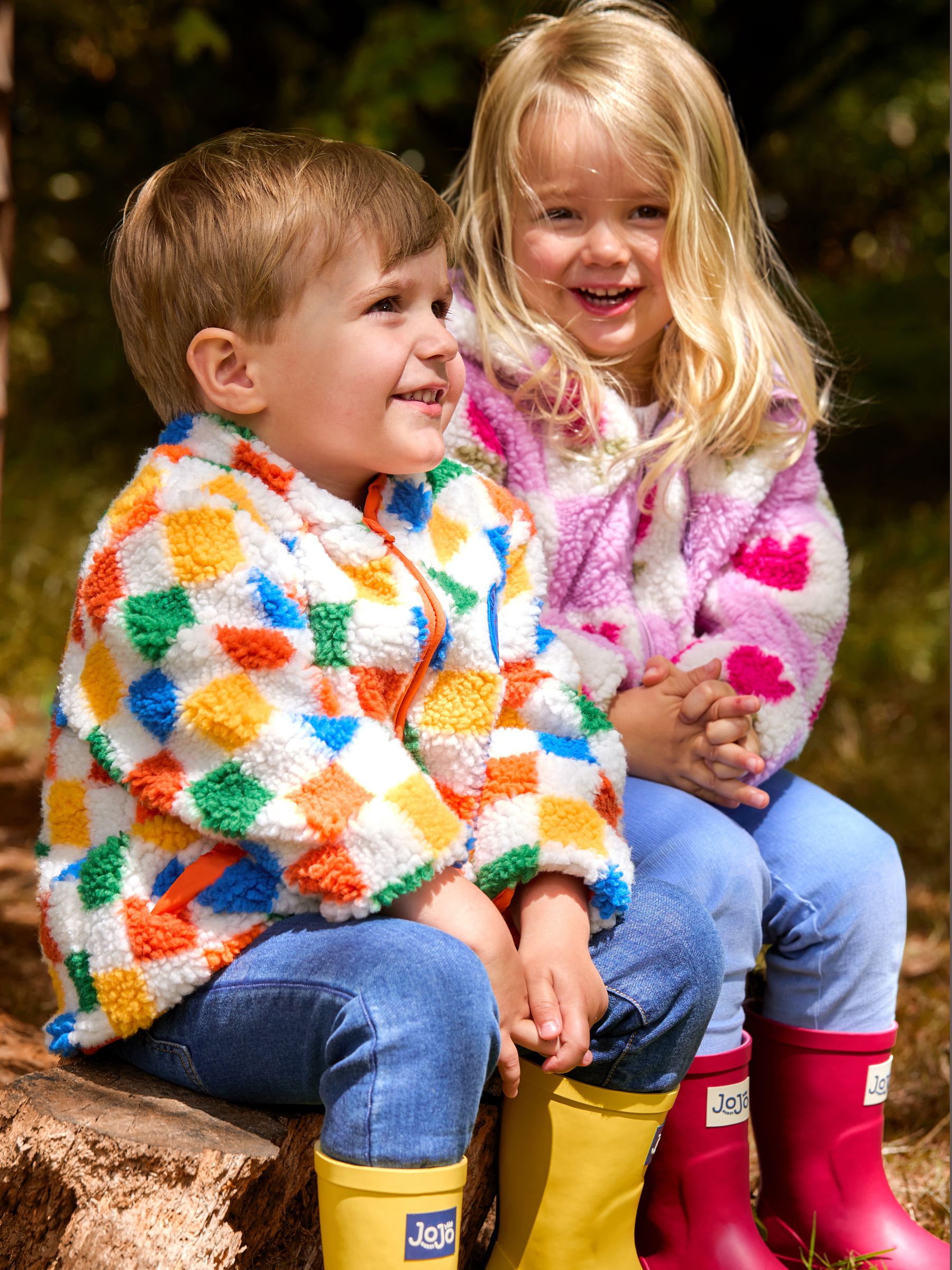 Purple Tulip Checkerboard Hooded Fleece Jacket - Image 7 of 7