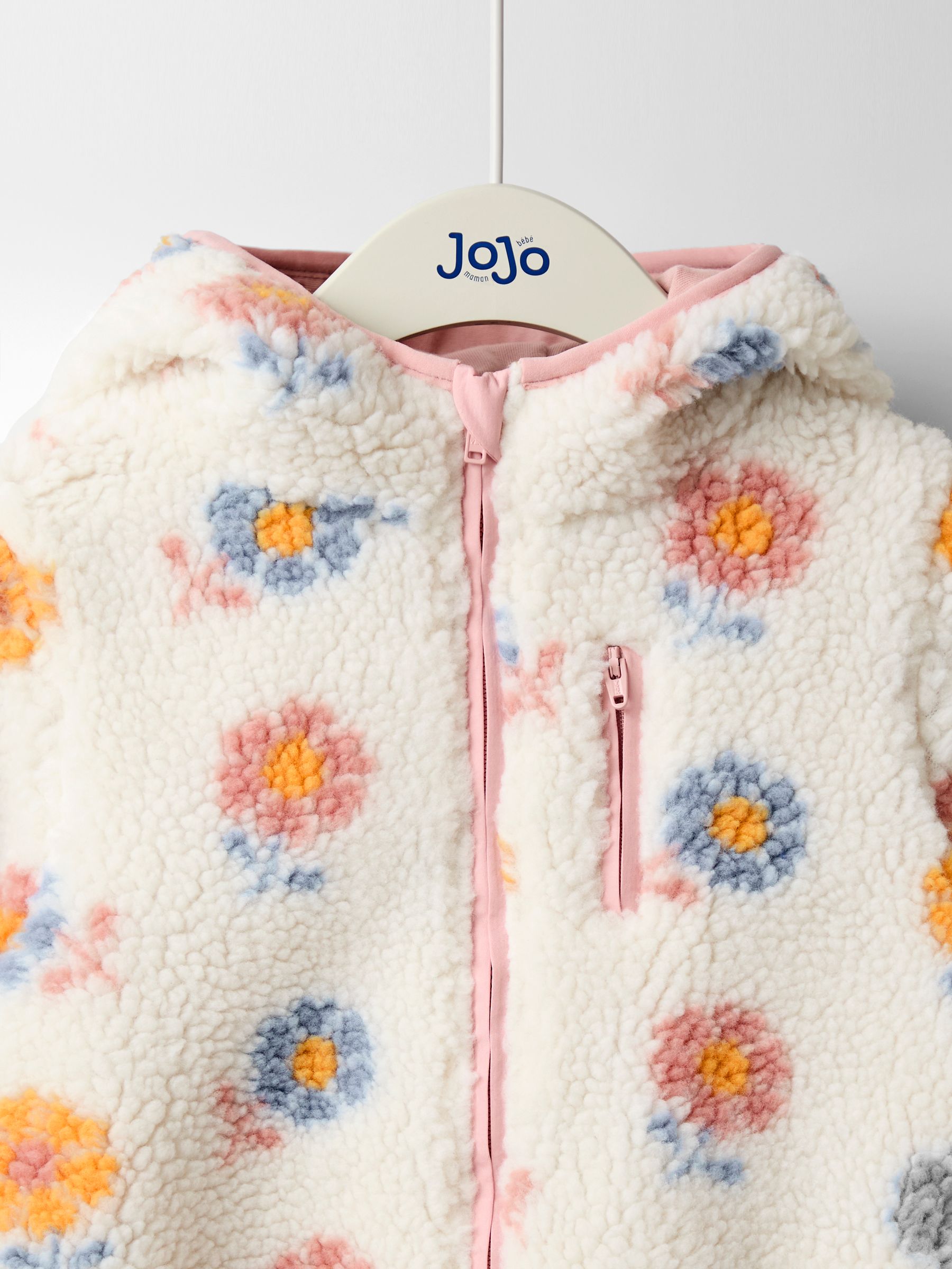 Cream Hooded Fleece Jacket - Image 5 of 6