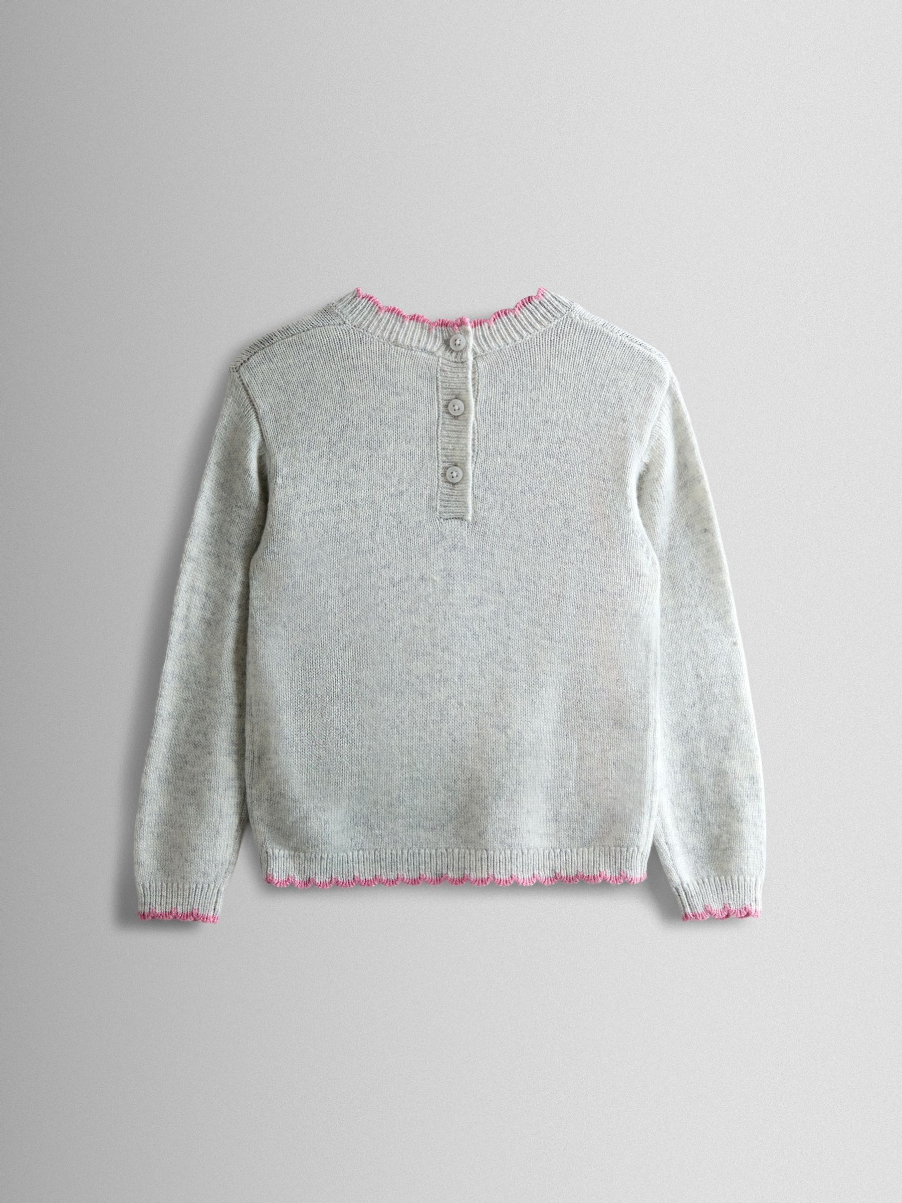 Natural Crew Neck Appliqué Jumper - Image 2 of 3