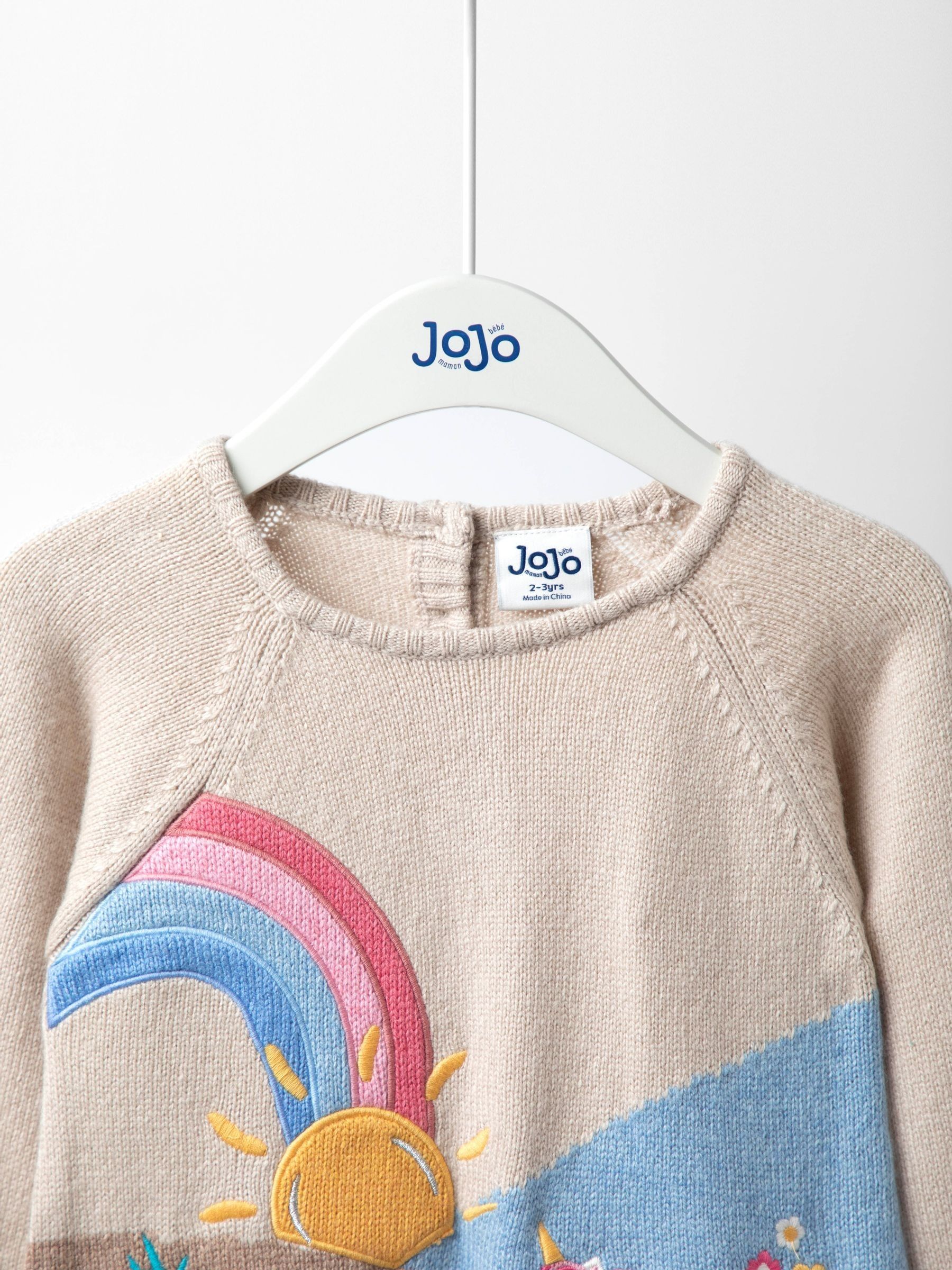 Natural Unicorn scene Knitted Dress - Image 2 of 4