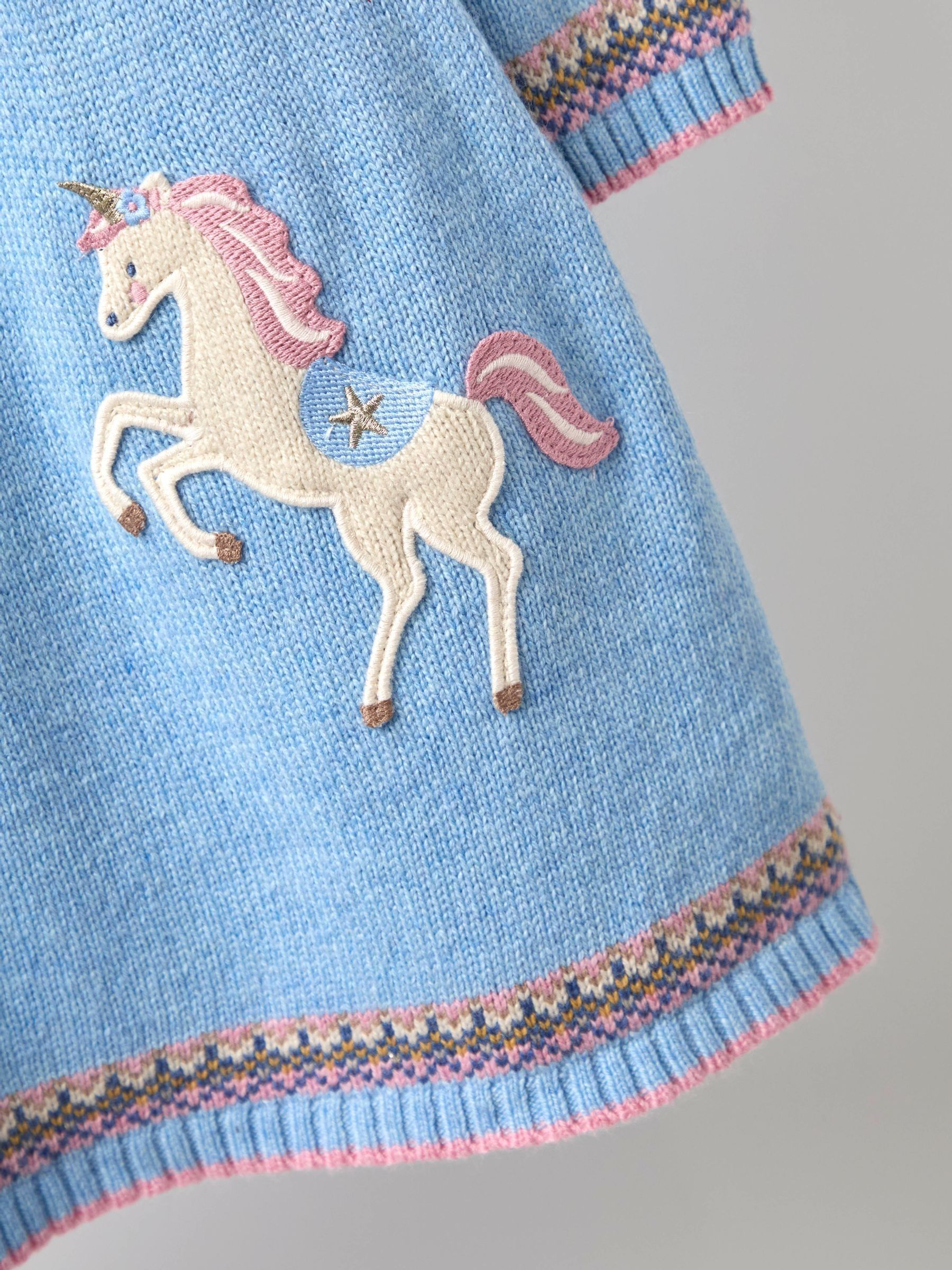 Blue Unicorn Fairisle Knitted Dress - Image 3 of 4