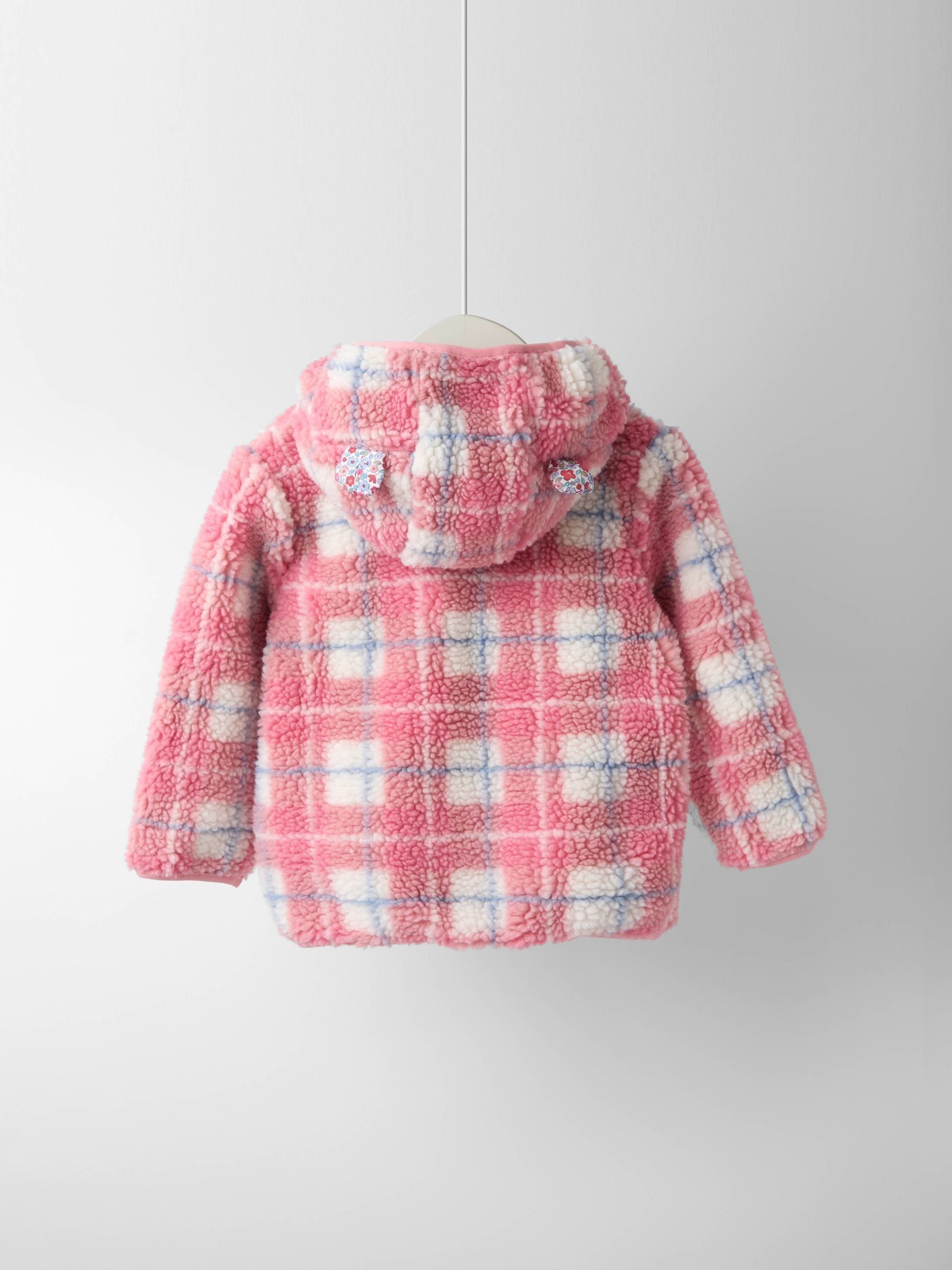 Pink Mouse Appliqué Reversible Fleece Jacket - Image 11 of 13