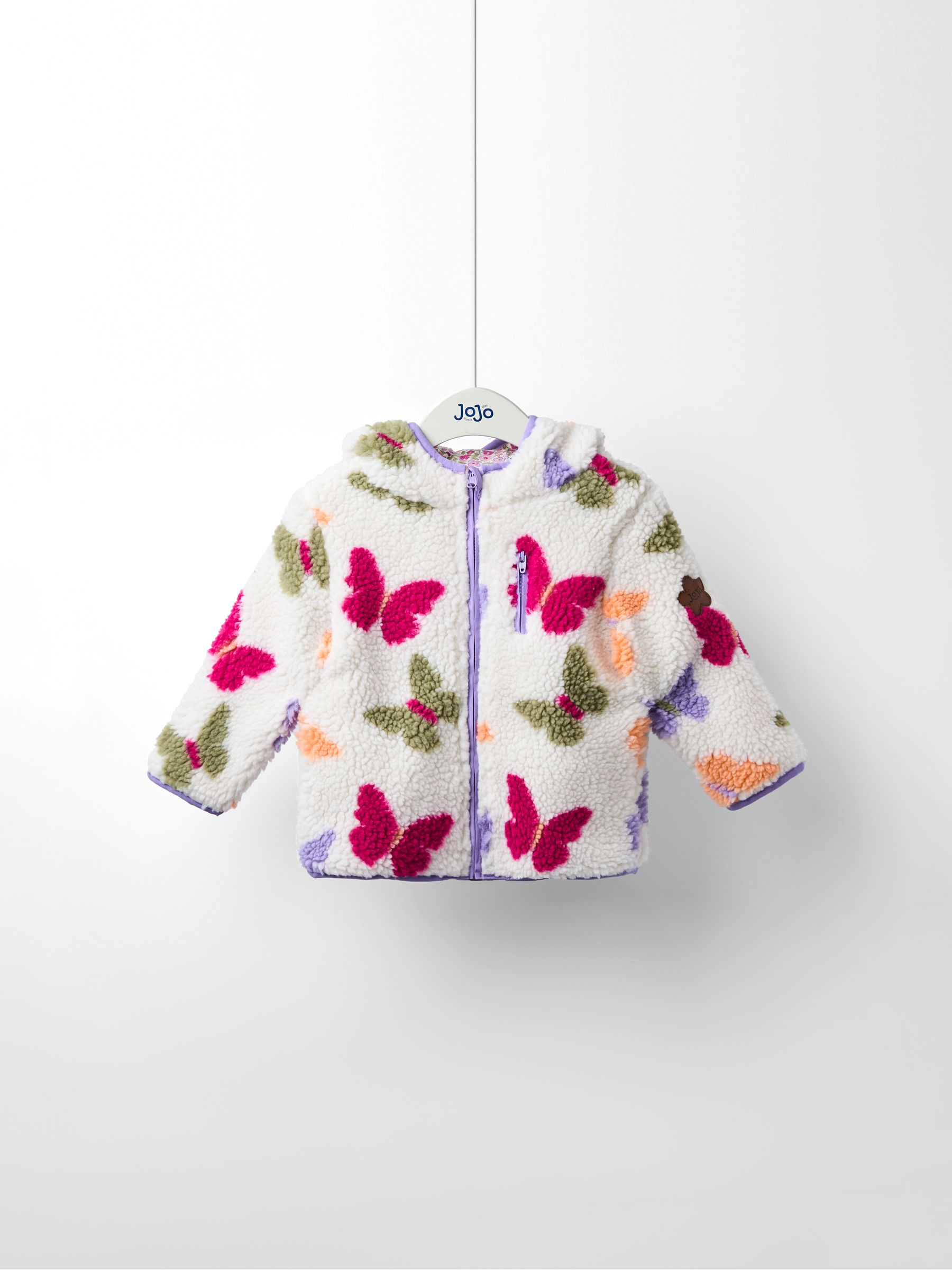 Purple Appliqué Reversible Fleece Jacket - Image 1 of 8