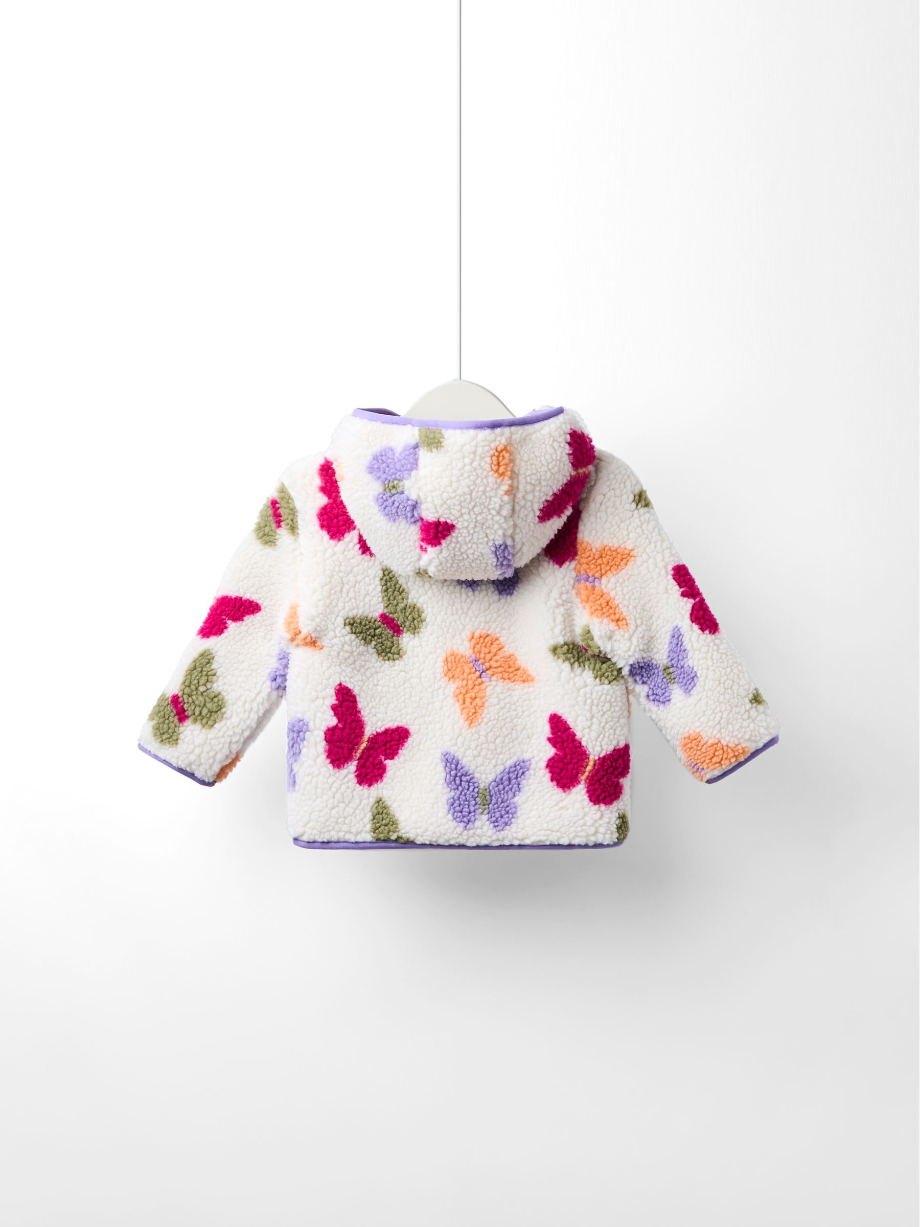 Purple Appliqué Reversible Fleece Jacket - Image 3 of 8