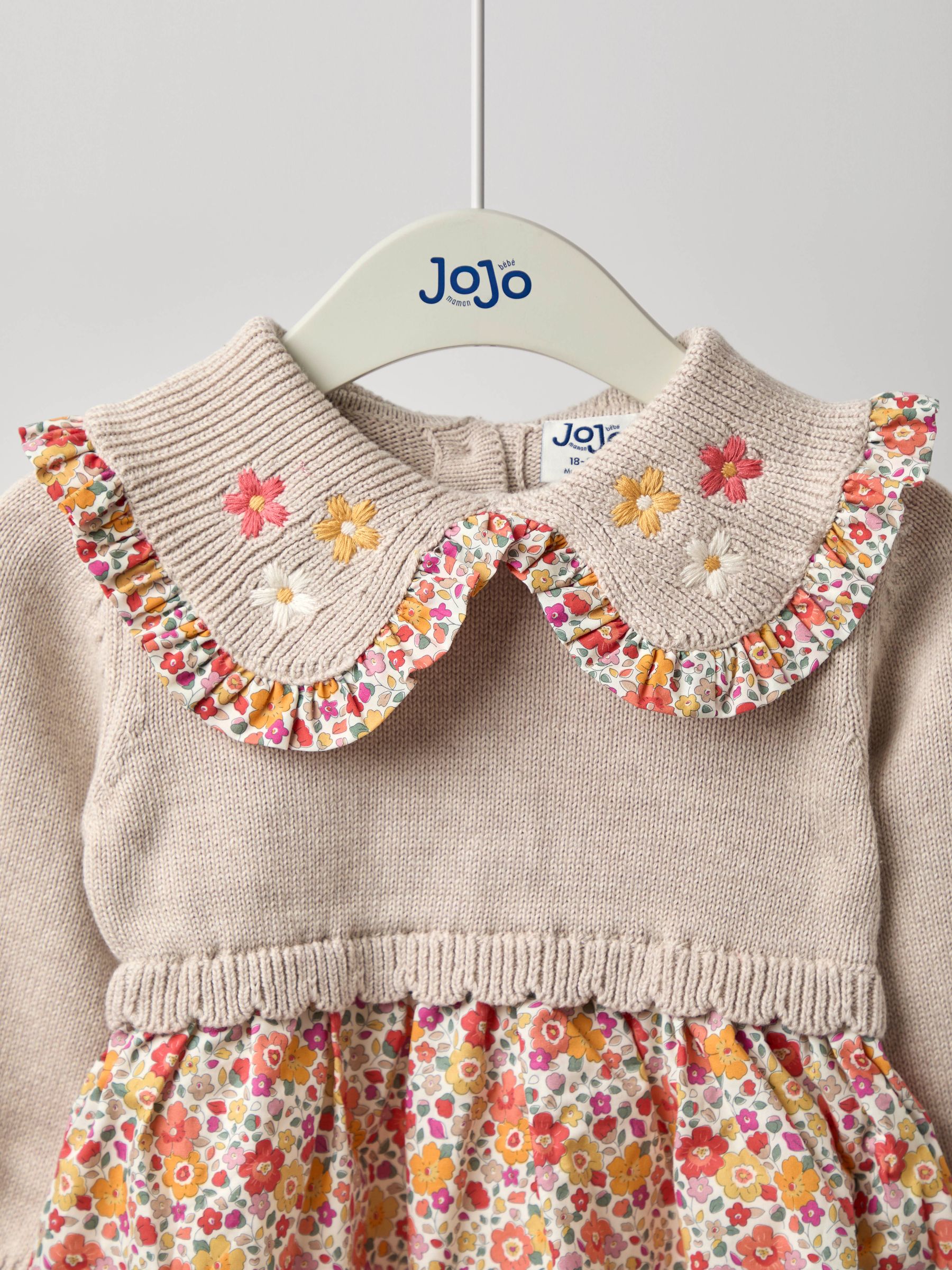 Natural Floral Knitted Combo dress - Image 11 of 12