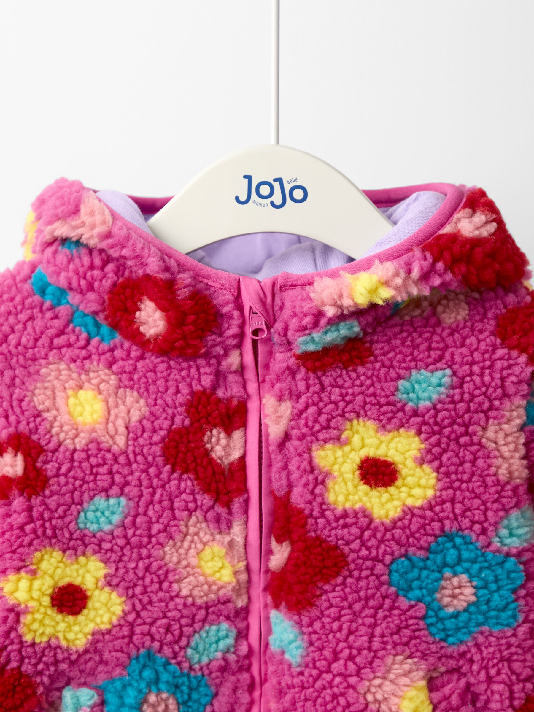 Pink Light Hooded Fleece Jacket - Image 3 of 6