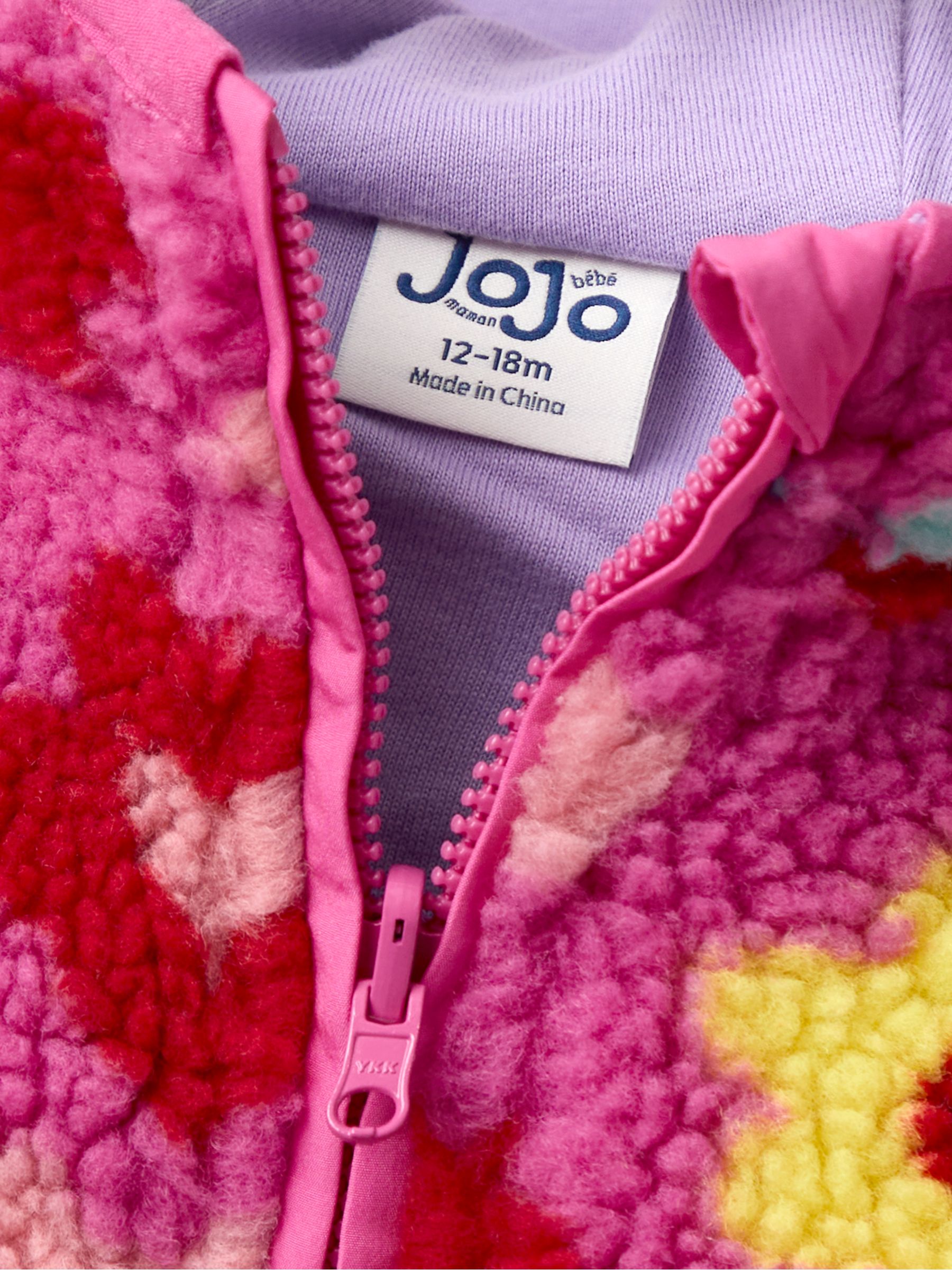 Pink Light Hooded Fleece Jacket - Image 4 of 6