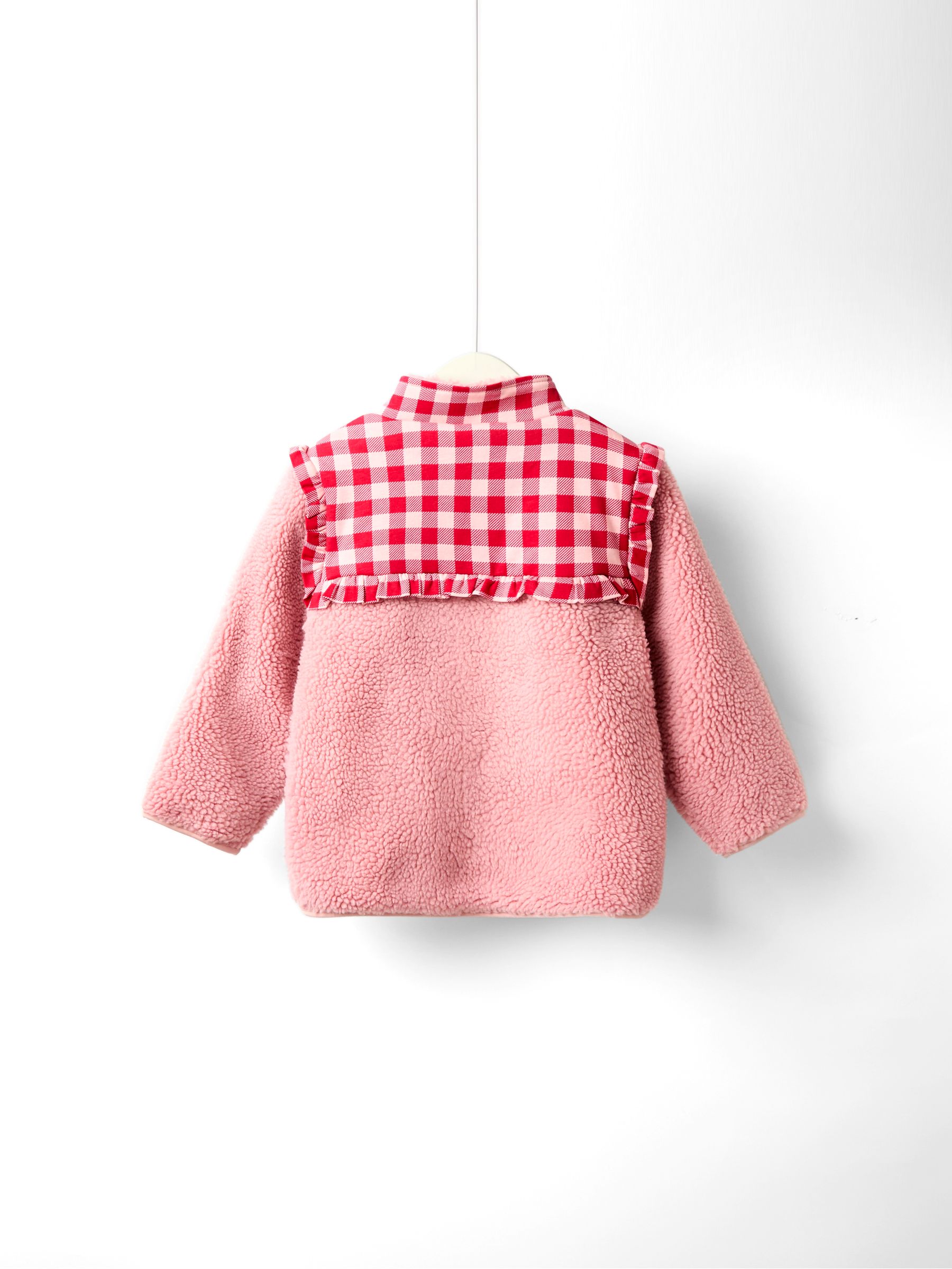 Pink Strawberry Fleece Zip-Up Jacket - Image 2 of 5