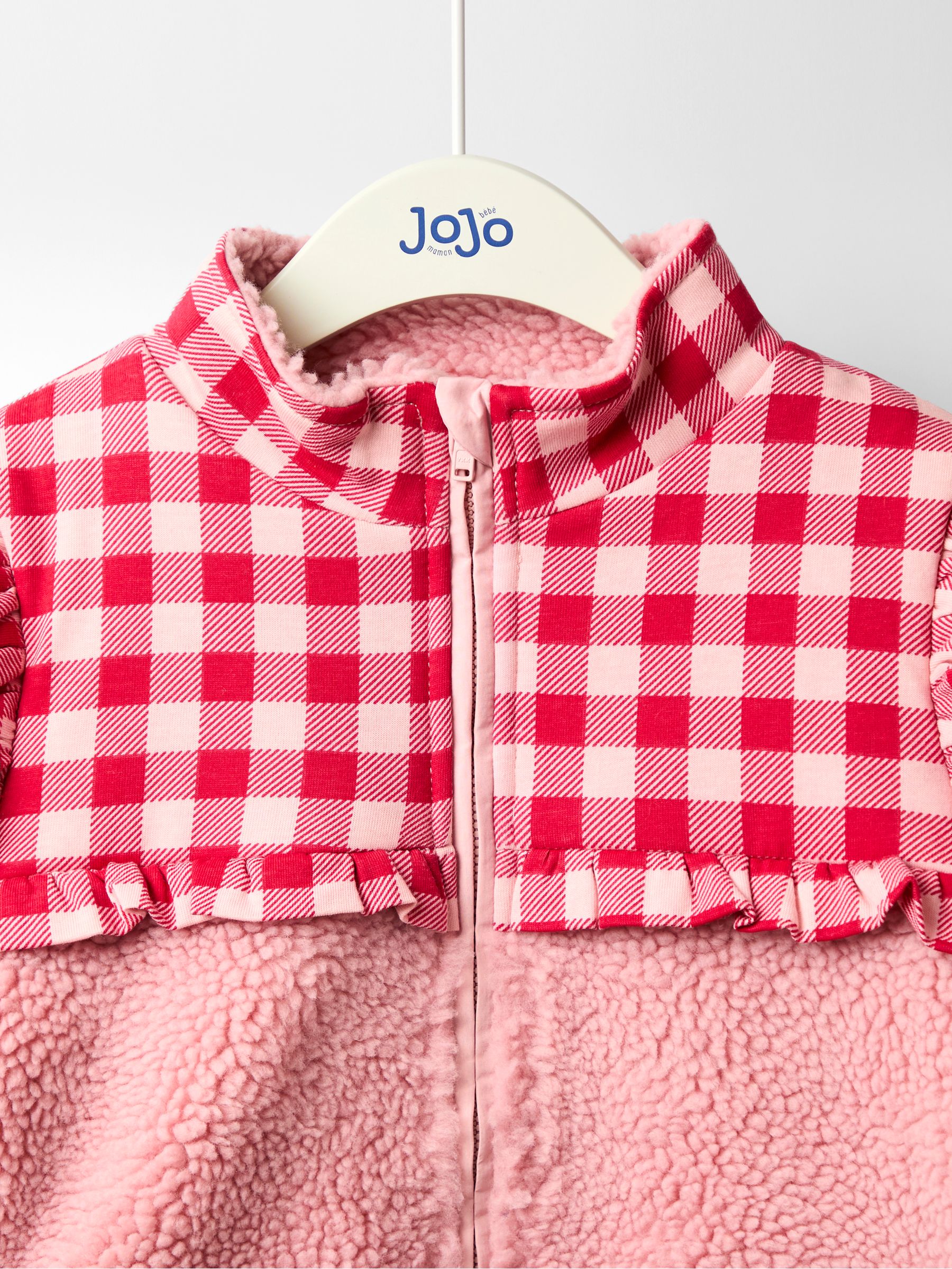 Pink Strawberry Fleece Zip-Up Jacket - Image 3 of 5